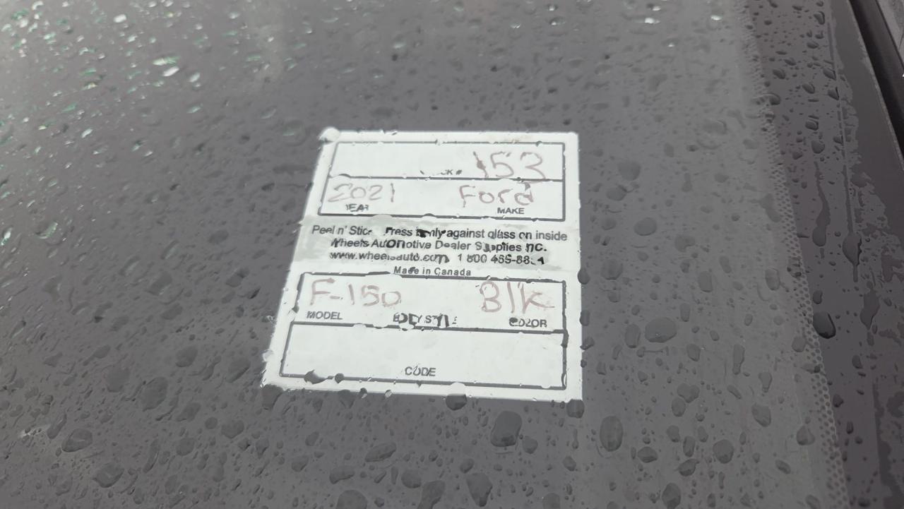 2021 Ford F-150 TREMOR, IRREPARABLE, PARTS OR EXPORT, AS IS Photo