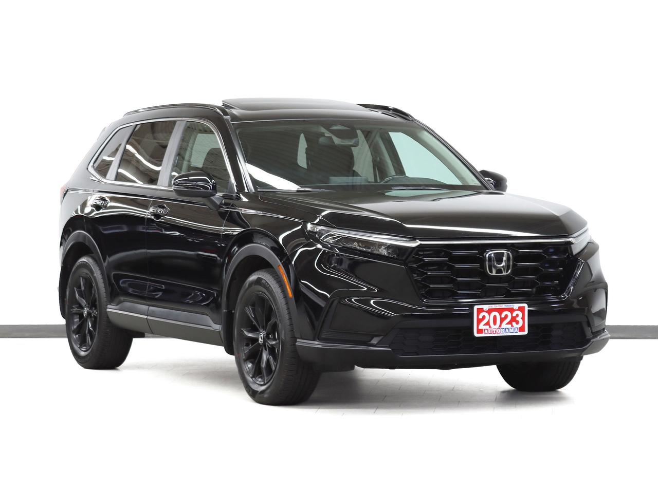 <div style=margin-bottom: 15px;><p data-path-to-node=1>Cash Price: $32,950 Finance Price: $30,950</p></div><div style=margin-bottom: 15px;><p data-path-to-node=2>Clean CarFax. Real Time AWD with Intelligent Control System | 1.5L Turbocharged 4-cylinder engine | 18-inch Berlina Black aluminum-alloy wheels | Power moonroof | Gloss black roof rails | Gloss black exterior accents | Dual exhaust finishers | Heated front seats | Heated leather-wrapped steering wheel | 7-inch color touchscreen | Apple CarPlay / Android Auto | Honda Sensing Suite | Adaptive Cruise Control with Low-Speed Follow | Blind Spot Information system | Rear Cross Traffic Monitor | Lane Keeping Assist | Forward Collision Warning | Traffic Jam Assist | Remote engine start | Proximity key with push-button start | LED headlights with auto-on/off | Multi-angle rearview camera | Bluetooth. Smooth Eco Comfort. Extended warranty options available. Trades are welcome. Financing for all credit types. Same-day approval. 125-point inspection completed. Detailed from corner to corner. Over 250 high-quality used vehicles available at the lowest prices for you to choose from. All vehicles are indoors. Visit us rain or shine.</p></div><div style=margin-bottom: 15px;>Call us to book a test drive: <a href=tel:4167397262>416-739-7262</a><br>Get pre-approved for your car loan in a minute: <a href=https://www.autorama.ca/financing/>Apply for Used Car Financing</a><br>Visit our showroom: 1205 Finch Ave West, North York, ON M3J 2E8</div><div style=margin-top: 15px; margin-bottom: 15px;>&mdash;&mdash;&mdash;&mdash;&mdash;&mdash;&mdash;&mdash;&mdash;&mdash;&mdash;&mdash;&mdash;&mdash;&mdash;&mdash;&mdash;&mdash;&mdash;&mdash;&mdash;&mdash;&mdash;&mdash;&mdash;&mdash;&mdash;&mdash;</div><h3 style=margin-bottom: 5px; margin-top: 0;>Pricing&nbsp;</h3><div style=margin-bottom: 15px;>Best Priced Dealer Award Winner for consecutive years. No admin or hidden fees. Prices exclude HST and licensing. Although every effort is made to ensure accuracy, Autorama is not responsible for typographical errors, omissions, or changes. Please verify all details in person. <span style=text-decoration: underline;>All vehicles can be Certified for an additional $999</span>. If not Certified, as per OMVIC Regulations, the vehicle is deemed to be not drivable and not Certified. Special pricing is not available to commercial, dealer, or exporting purchasers.</div><div style=margin-top: 15px; margin-bottom: 15px;>&mdash;&mdash;&mdash;&mdash;&mdash;&mdash;&mdash;&mdash;&mdash;&mdash;&mdash;&mdash;&mdash;&mdash;&mdash;&mdash;&mdash;&mdash;&mdash;&mdash;&mdash;&mdash;&mdash;&mdash;&mdash;&mdash;&mdash;&mdash;</div><h3 style=margin-bottom: 5px; margin-top: 0;>Financing</h3><div style=margin-bottom: 15px;>We welcome all credit types (no credit, new to the country, bankruptcy, consumer proposal, collections, and others). We offer $0 down and no payment for up to 6 months on approved credits. Want to get started now? Apply for a <a href=https://www.autorama.ca/financing/?utm_source=vdpdesc&utm_medium=vdpdesc>car loan online</a>. Same-day auto finance approvals and same-day delivery are available for qualified customers.</div><div style=margin-top: 15px; margin-bottom: 15px;>&mdash;&mdash;&mdash;&mdash;&mdash;&mdash;&mdash;&mdash;&mdash;&mdash;&mdash;&mdash;&mdash;&mdash;&mdash;&mdash;&mdash;&mdash;&mdash;&mdash;&mdash;&mdash;&mdash;&mdash;&mdash;&mdash;&mdash;</div><h3 style=margin-bottom: 5px; margin-top: 0;>Vehicle Review</h3><div style=margin-bottom: 15px;><span class=citation-72 citation-end-72>The 2023 HONDA CR-V SPORT AWD marks the first year of the highly-anticipated sixth generation, delivering a more rugged design and a more sophisticated driving experience.<sup class=superscript data-turn-source-index=1><!----></sup></span> This SPORT trim is the perfect choice for those who want a bolder, more athletic look, featuring exclusive Berlina Black 18-inch wheels, black roof rails, and dual exhaust finishers. Inside, the cabin is significantly more spacious and modern, taking inspiration from the premium design language seen in the latest Honda lineup. <span class=citation-71 citation-end-71>Powered by a refined 1.5L Turbo engine, it provides smooth and efficient power that is perfectly paired with Hondas retuned Real Time AWD system.<sup class=superscript data-turn-source-index=2><!----></sup></span> With standard high-end safety features like Traffic Jam Assist and a power moonroof, the 2023 CR-V SPORT sets a new standard for what a modern compact SUV should be. We have a wide selection of used HONDA CR-V to help you choose.</div><div style=margin-top: 15px; margin-bottom: 15px;>&mdash;&mdash;&mdash;&mdash;&mdash;&mdash;&mdash;&mdash;&mdash;&mdash;&mdash;&mdash;&mdash;&mdash;&mdash;&mdash;&mdash;&mdash;&mdash;&mdash;&mdash;&mdash;&mdash;&mdash;&mdash;&mdash;&mdash;&mdash;</div><h3 style=margin-bottom: 5px; margin-top: 0;>Warranty</h3><div style=margin-bottom: 15px;>This vehicle qualifies for an extended warranty with a variety of terms and coverage options. Ask us anytime, we&rsquo;ll help you choose the plan that&rsquo;s right for you.</div><div style=margin-top: 15px; margin-bottom: 15px;>&mdash;&mdash;&mdash;&mdash;&mdash;&mdash;&mdash;&mdash;&mdash;&mdash;&mdash;&mdash;&mdash;&mdash;&mdash;&mdash;&mdash;&mdash;&mdash;&mdash;&mdash;&mdash;&mdash;&mdash;&mdash;&mdash;&mdash;&mdash;</div><h3 style=margin-bottom: 5px; margin-top: 0;>Trade-In / Appraisal</h3><div style=margin-bottom: 15px;>Have a vehicle to trade? We pay top dollar for trades, any vehicle, any condition. Bring your trade for a free appraisal when you visit us or you can apply for</div><div style=margin-top: 15px; margin-bottom: 15px;>&mdash;&mdash;&mdash;&mdash;&mdash; &mdash;&mdash;&mdash;&mdash;&mdash;&mdash;&mdash;&mdash;&mdash;&mdash;&mdash;&mdash;&mdash;&mdash;&mdash;&mdash;&mdash;&mdash;&mdash;&mdash;&mdash;&mdash;&mdash;</div><h3 style=margin-bottom: 5px; margin-top: 0;>Visit / Showroom Info</h3><div style=margin-bottom: 15px;>Visit our indoor showroom (rain or shine) at:<br>Autorama 1205 Finch Ave West, North York, ON M3J 2E8<br>Call us at <a href=tel:4167397262>416-739-7262</a> to book a test drive or ask questions.</div><div style=margin-top: 15px; margin-bottom: 15px;>&mdash;&mdash;&mdash;&mdash;&mdash;&mdash;&mdash;&mdash;&mdash;&mdash;&mdash;&mdash;&mdash;&mdash;&mdash;&mdash;&mdash;&mdash;&mdash;&mdash;&mdash;&mdash;&mdash;&mdash;&mdash;&mdash;&mdash;&mdash;</div><h3 style=margin-bottom: 5px; margin-top: 0;>Who we are</h3><div style=margin-bottom: 15px;>Autorama is Toronto&rsquo;s trusted, award-winning <a href=https://www.autorama.ca/?utm_source=vdpdesc&utm_medium=vdpdesc>used car dealership</a>, offering over 250 hand-picked vehicles at the lowest prices. We&rsquo;re committed to exceptional service and have proudly served Toronto, Mississauga, Brampton, and the GTA for over 25 years &mdash; and with our full indoor showroom, you can visit us rain or shine.</div><div style=margin-top: 15px; margin-bottom: 15px;>&mdash;&mdash;&mdash;&mdash;&mdash;&mdash;&mdash;&mdash;&mdash;&mdash;&mdash;&mdash;&mdash;&mdash;&mdash;&mdash;&mdash;&mdash;&mdash;&mdash;&mdash;&mdash;&mdash;&mdash;&mdash;&mdash;&mdash;&mdash;</div><h3 style=margin-bottom: 5px; margin-top: 0;>Disclaimers</h3><ul style=margin-top: 0; padding-left: 20px;><li><span data-olk-copy-source=MessageBody>Prices exclude HST and licensing.</span></li></ul><ul style=margin-top: 0; padding-left: 20px;><li data-ogsc= data-olk-copy-source=MessageBody>Prices, rates, and payments are subject to change without notice.</li></ul><ul style=margin-top: 0; padding-left: 20px;><li data-ogsc= data-olk-copy-source=MessageBody>Advertised price includes a $2,000 finance credit. Cash price may differ.</li></ul><ul style=margin-top: 0; padding-left: 20px;><li data-ogsc= data-olk-copy-source=MessageBody>All vehicles come standard with one key. Additional keys may be purchased at the time of sale.</li></ul><ul style=margin-top: 0; padding-left: 20px;><li><span data-olk-copy-source=MessageBody>Although every effort is made to ensure accuracy, Autorama is not responsible for typographical errors, omissions, or changes. Please verify all details with your Sales & Finance Specialist.</span></li></ul>
