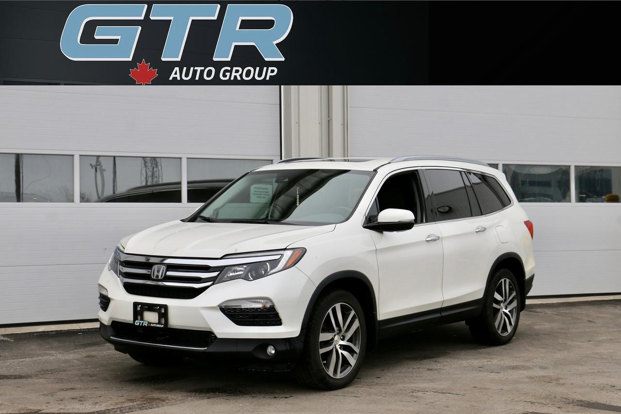 <p>Special Finance Price: $23,499 | Cash Price: $24,999<br>2017 Honda Pilot Touring AWD - One Owner, No Accidents, Clean CarFax - Leather, Keyless, Push Start, Remote Strat, Blind Spot Assist, Collision Warning, Road Departure Mitigation, Adaptive Cruise Control, Lane Keep Assist, Panoramic Sunroof, Backup Camera, Navigation, Front Heated & Ventilated Seats, Rear Heated Seats, Power Tailgate, Power Memory Seat, Alloy Wheels, Bluetooth and More.<br>Second Set of Steel Rims and Winter Tires Included.<br>Odometer: 123,000 KM<br>Call Us: (705) 725-1487<br>GTR Auto Group<br>Location: 112 King St, Barrie, ON<br>Business Hours:<br>Monday - Friday: 10am - 6pm<br>Saturday: 10am - 5pm<br>Sunday : Closed<br>www.gtrautogroup.com<br>Apply for Financing Online: www.gtrautogroup.com/financing<br>All our vehicles go through an Ontario Standard Certification Inspection where we make sure the car is safe so you don&rsquo;t have to. An additional cost of $999 will be applied to all Certified vehicles. If not certified as per OMVIC regulations vehicle is not drivable, not certified and not e-tested. Each Certified vehicle comes with an Ontario Safety Certification and a 36-day or 2000 KM Safety Warranty. At GTR Auto Group, we are revolutionizing the car buying experience. Come see the difference. Full vehicle history is disclosed prior to closing a deal because we want you to know everything about your next vehicle. Countless Financing options are available including $0 DOWN!!! (O.A.C.) All credit types welcome! Bad/Good/No Credit, bankruptcy, consumer proposal, new to Canada, student. Hassle-free approvals. No matter what your credit situation is, You Are Approved. Conditions apply. We Accept Trade-Ins! Bring it by for an Appraisal. Multiple extended warranty options are available to choose from.<br>We Are Proud To Serve Clients All Over Canada & Ontario - Toronto, Markham, Richmond Hill, Mississauga, Oshawa, Etobicoke, Newmarket, Pickering, Whitby, Ajax, North York, Scarborough, Barrie, Orangeville, Waterloo, Milton, Kitchener, Ottawa, Aurora, London, Kingston, Hamilton, Muskoka, Belleville, Brant, Brantford, Brockville, Cornwall, Windsor, Sudbury, Guelph, Orillia, Sarnia, Timmins, Thunder Bay, Welland, Pembroke, St Catharines, St. Thomas, Thorold, Ottawa, Owen Sound, Haldimand County, Kenora and Niagara Falls.<br>PRICES DISPLAYED: HST and licensing fees are not included.<br>FINANCING OPTIONS: Enjoy rates as low as 6.99% with $0 down and no payments for 3 months (O.A.C). Our expert financing team partners with major banks and lenders to secure the lowest rates and most flexible terms for your car loan. A $999 financing fee applies.<br>We strive to provide accurate and up-to-date listing information; however, GTR Auto Group is not responsible for any errors, omissions, or typographical mistakes. Prices are subject to change without notice. Please contact us to confirm details.</p>
