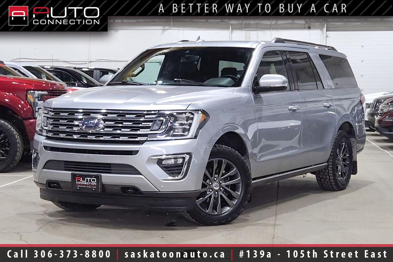 <p><span><font color=#000000><b>Financing & Warranty Available!</b><br></font></span><span><br></span><span>SK Vehicle - Excellent Condition! - Fully Loaded</span><span><br></span><span><br>This <b>2021 Ford Expedition Limited MAX</b> in Iconic Silver Metallic is a premium, locally-owned SUV now available at Saskatoon Auto Connection. Owned locally in Saskatchewan since new and trimmed in rich Ebony leather, it blends rugged capability with refined comfort. With full-time 4-wheel drive, a potent 3.5L EcoBoost V6 and a Class IV hitch, this Expedition confidently tows while cruising with composed highway manners, and the 22-inch painted machined-face wheels complete the upscale presence. Family comfort is a priority here - cooled and heated front seats, heated second-row seating and a heated steering wheel pair with tri-zone climate control, power-adjustable pedals with memory and driver seat memory so everyone rides in personalized comfort. Tech and convenience are equally strong, from the 12-speaker B&O premium sound and voice-activated navigation to Apple CarPlay/Android Auto, a wireless charging pad, 4G LTE Wi-Fi hotspot capability and a clear 8-inch productivity screen in the instrument cluster. Modern safety systems - adaptive cruise with Stop & Go, BLIS with Cross-Traffic Alert, lane-keeping, Pre-Collision Assist with automatic emergency braking and auto high-beam headlamps - help keep you and your passengers protected on every trip. Tight spots are no problem thanks to the 360-degree split-view camera with front/rear washers, reverse sensing and Enhanced Active Park Assist that handles parallel and perpendicular maneuvers for you. Everyday practicality meets luxury through the panoramic Vista Roof, ambient interior lighting, hands-free power liftgate and power-folding second and third-row seats for effortless cargo and passenger flexibility. If you are looking for a roomy, capable and tech-packed SUV that has been cared for locally, stop by our showroom to see and test-drive this refined Expedition Limited MAX today.<br><br></span><span>Key Features:</span><span><br></span><span><br></span><span>- 4-Wheel Drive (4WD)<br></span><span>- Equipment Group 302A<br>- Cooled & Heated Front Seats<br>- Heated 2nd-Row Seats<br>- Heated Steering Wheel<br>- Remote Start<br>- Wireless Charging Pad<br>- Adaptive Cruise Control w/ Stop & Go<br>- Apple CarPlay & Android Auto<br>- Voice-Activated Navigation<br></span><span>- Panoramic Vista Roof</span><br><span>- 12-Speaker B&O Premium Sound System</span><br><span>- 360-Degree Camera w/ Split-View Display & Front/Rear Washers</span><br><span>- Reverse Sensing System</span><br><span>- Enhanced Active Park Assist w/ Parallel Park, Park Out & Reverse Perpendicular Parking</span><br><span>- Blind Spot Information System (BLIS) w/ Cross-Traffic Alert</span><br><span>- Lane-Keeping System</span><br><span>- Pre-Collision Assist w/ Automatic Emergency Braking</span><br><span>- Auto High-Beam Headlamps</span><br><span>- Power-Folding 2nd & 3rd Row Seats</span><br><span>- Hands-Free Power Liftgate</span><br><span>- 4-Door Intelligent Access</span><br><span>- Tri-Zone Automatic Climate Control</span><br><span>- 8-Inch Productivity Screen in Instrument Cluster</span><br><span>- 4G LTE Wi-Fi Hotspot Capability</span><br><span>- Ambient Interior Lighting</span><br><span>- Drivers Seat Memory Functionality</span><br><span>- Power-Folding Heated Sideview Mirrors</span><br><span>- Power-Adjustable Pedals w/ Memory</span><br><span>- LED Headlamps, Fog Lamps & Taillamps</span><br><span>- 22-Inch 6-Spoke Painted Machined-Face Aluminum Wheels</span><br><span>- Class IV Hitch Receiver</span><br><span>- 3.5L EcoBoost 6-Cylinder Engine<br><br><b>Exterior Colour:</b> Iconic Silver Metallic<br><b>Interior Colour:</b> Ebony Leather<br><br><b>Manufacturers Brochure:</b> </span><a href=https://cdn.dealereprocess.org/cdn/brochures/ford/2021-expedition.pdf target=_blank><span>https://cdn.dealereprocess.org/cdn/brochures/ford/2021-expedition.pdf</span></a><span><br><br></span><span>Unlock a full year of exclusive VIP benefits with your purchase! Enjoy 20% off labour, 25% off tires, free windshield stone chip repairs, and so much more. Visit saskatoonauto.ca for all the details.<br></span><span><br>Honesty Pricing eliminates the haggle hassle by providing you with our lowest possible selling price up front. In fact, it is the lowest price in our market, and we will prove it by disclosing a comprehensive market report of what our competitors are selling similar vehicles for.<br></span><span><br>This vehicle meets our Diamond Certification standard, which begins by selecting only premium quality vehicles and subjecting them to a much more comprehensive inspection process than typical dealerships use. Diamond Certified ensures a clean history, exceptional appearance and problem-free operation.<br></span><span><br>At Saskatoon Auto Connection we sell pre-owned automobiles the way we would like to buy them ourselves. Since 2008, we have been dedicated to providing the highest level of integrity and transparency in our industry, in combination with the highest quality vehicles at the most competitive prices in Saskatchewan. Our friendly staff is ready to positively redefine your expectations of the pre-owned automobile space.</span><span></span></p>
