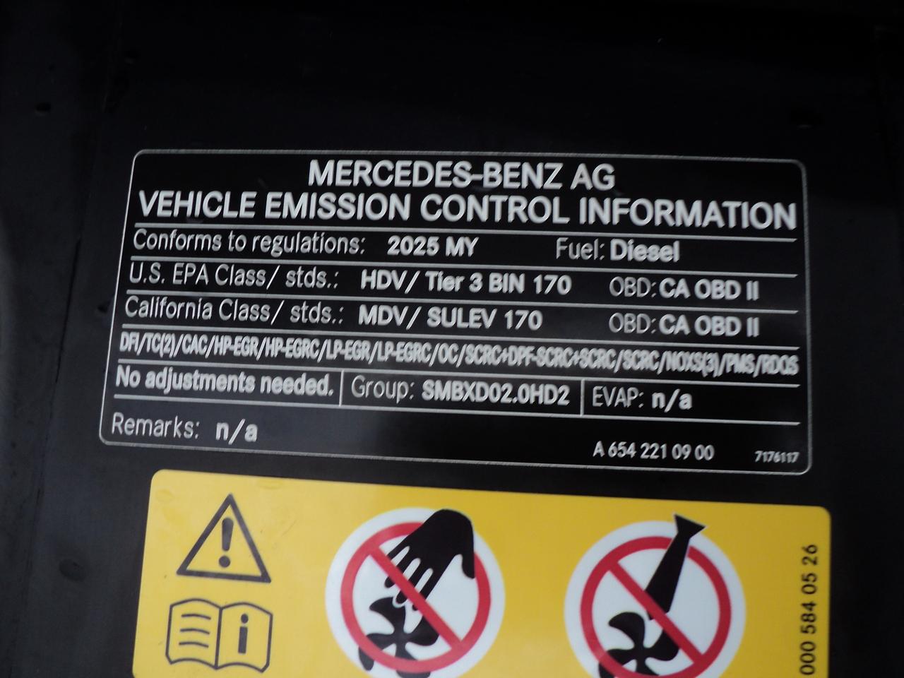 2025 Mercedes-Benz Sprinter 2500 High Roof I4 Diesel 170" Photo