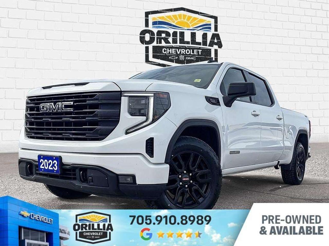 Turbocharged Diesel I6 engine for power and efficiency - 4x4 drive for superior traction in all conditions - Heated steering wheel for comfort in cold weather - Power Locks - Satellite Radio

Discover the 2023 GMC Sierra 1500 Elevation, a robust and versatile pickup truck designed for Canadian drivers who demand both power and sophistication. This previously owned model, with its striking white exterior, is perfect for those who need a reliable workhorse that doesnt compromise on style or comfort. With its four-door configuration, it offers ample space for both passengers and cargo, making it ideal for both urban commutes and weekend adventures. 

Under the hood, the Sierra 1500 Elevation is equipped with a turbocharged diesel I6 3.0L engine, paired with a smooth automatic transmission. This combination ensures a powerful yet efficient drive, ideal for tackling Canadas diverse terrains and weather conditions. The 4x4 drive system provides exceptional traction and control, whether youre navigating snowy roads or towing heavy loads, making it a dependable choice for all seasons. 

Step inside to experience a cabin that blends comfort with cutting-edge technology. The cloth interior is complemented by a heated steering wheel and climate control, ensuring a cozy ride during chilly Canadian winters. The navigation system and WiFi hotspot keep you connected and on track, while the steering wheel audio controls and satellite radio offer entertainment at your fingertips. With features like power seats, windows, and locks, convenience is always within reach. 

Safety is paramount in the Sierra 1500 Elevation, with a suite of features designed to protect you and your passengers. The vehicle includes lane departure warning, stability control, and traction control, providing peace of mind on every journey. Fog lights and daytime running lights enhance visibility, while the security system and privacy glass add an extra layer of protection. 

The 2023 GMC Sierra 1500 Elevation embodies a perfect blend of rugged capability and modern amenities. Its diesel powertrain offers both strength and efficiency, making it a smart choice for those who need a truck that can handle both work and play with ease. 

Specifications
- Turbocharged Diesel I6 3.0L engine for powerful performance
- 4x4 drive system for superior traction
- Heated steering wheel for added comfort
- Lane departure warning for enhanced safety
- WiFi hotspot for constant connectivity