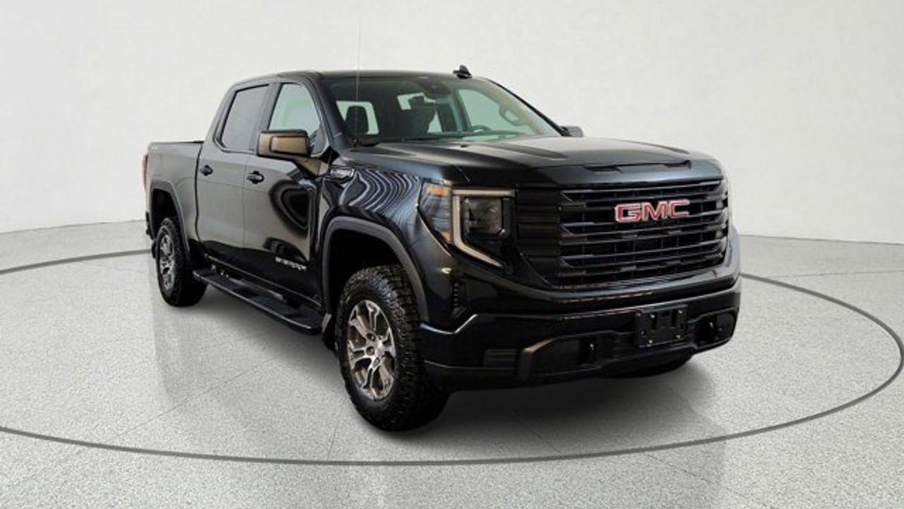 The 2026 GMC Sierra 1500 Pro offers a robust foundation with its 5.3 L V8 engine with an 8-speed automatic transmission, plus practical work-ready features like 12 cargo tie-downs and a 12 V front power outlet that make it an ideal choice for both job-site grit and everyday driving. Its capability is enhanced with the eye-catching Graphite Edition package, while the high-strength steel bed and the MultiPro tailgate add versatility for hauling and outdoor tasks. This model also includes an off-road suspension package - complete with a 2-inch lift kit - and a trailering package.