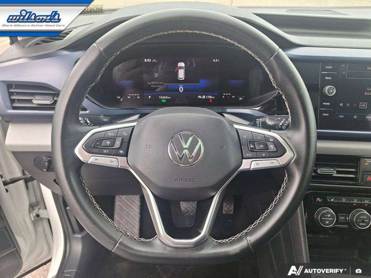 2023 Volkswagen Taos Comfortline AWD | Sunroof | Adaptive Cruise | Power Seat | Heated Seats | CarPlay + Android & More ! Photo