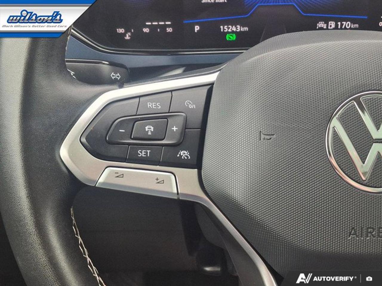 2023 Volkswagen Taos Comfortline AWD | Sunroof | Adaptive Cruise | Power Seat | Heated Seats | CarPlay + Android & More ! Photo