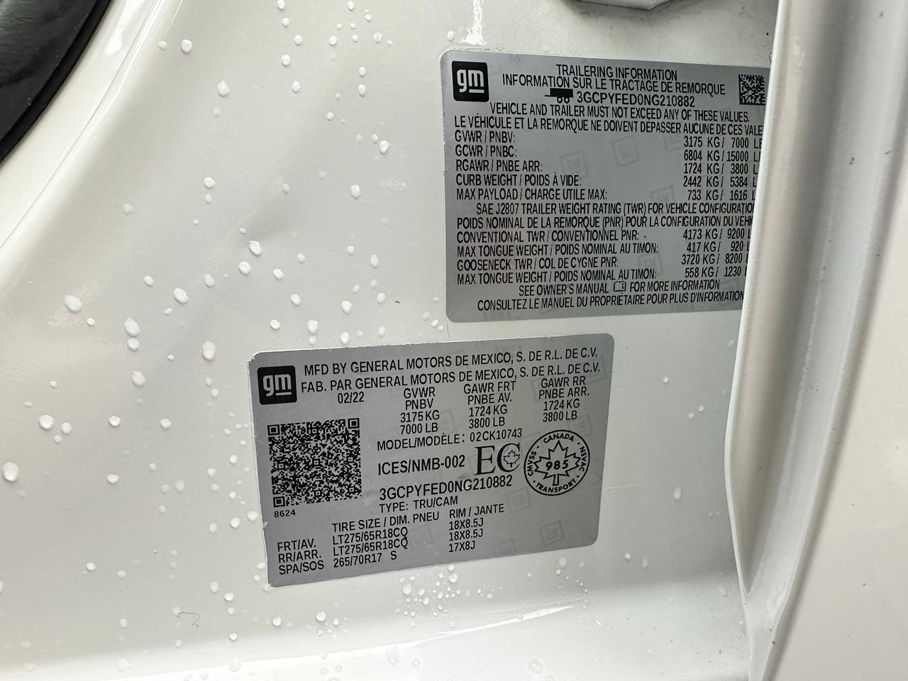 2022 Chevrolet Silverado 1500 LTD TrailBoss 4X4 HTD-Cloth CarPlay Backup Cam XM Photo