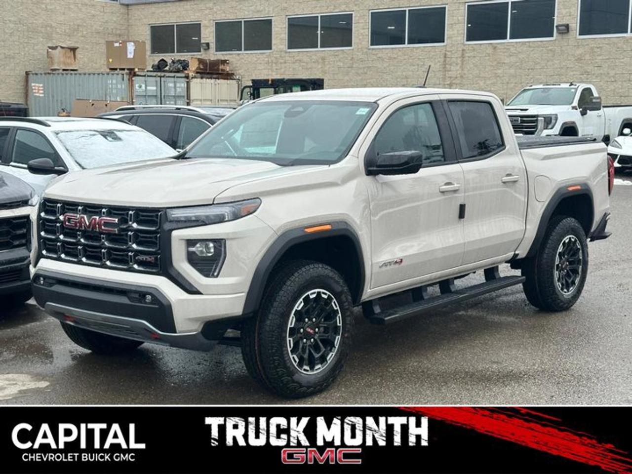 This GMC Canyon boasts a Turbocharged Gas I4 2.7L/ engine powering this Automatic transmission. TRANSMISSION, 8-SPEED AUTOMATIC, 8L80 (STD), REAR AXLE, 3.42 RATIO, LPO, PREMIER SOFT ROLL-UP TRUCK BED COVER BY REALTRUCK ADVANTAGE (dealer-installed).* This GMC Canyon Features the Following Options *LPO, BLACK ASSIST STEP (dealer-installed), ENGINE, TURBOMAX (310 hp [231 kW] @ 5600 rpm, 430 lb-ft of torque [583 Nm] @ 3000 rpm) (STD), ENGINE BLOCK HEATER, COASTAL DUNE, BEDLINER, SPRAY-ON WITH GMC LOGO, AT4 PREFERRED EQUIPMENT GROUP includes standard equipment, 3 YEARS SIRIUSXM, Wireless Apple CarPlay/Wireless Android Auto, Windows, remote Express-Down, all windows, Windows, power with driver Express-Up and Down.* Stop By Today *A short visit to Capital Chevrolet Buick GMC Inc. located at 13103 Lake Fraser Drive SE, Calgary, AB T2J 3H5 can get you a tried-and-true Canyon today!