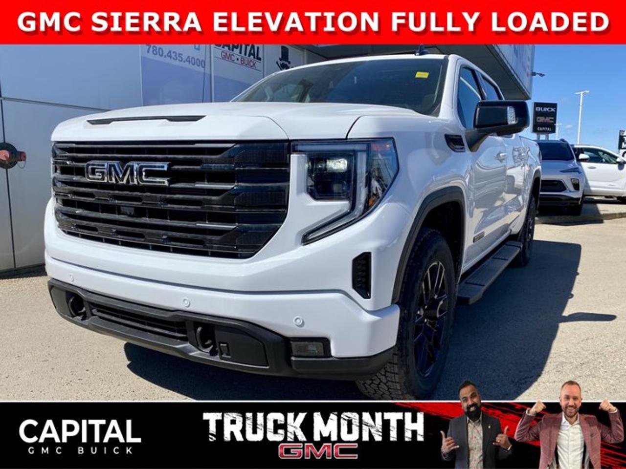 Take a look at this DIESEL 2026 GMC SIERRA 1500 Elevation Premium Package... Fully Equipped with Power Sunroof, BLACK PACKAGE, Heated Leather BUCKET Seats, X31 OFF-ROAD Package, ALL-WEATHER FLOOR MATS, Heated Steering, Adaptive Cruise Control, Dual Exhaust, 360 CAM, 6 Assist Steps, Black Emblems, MultiPro Tailgate, Integrated Brake Controller, Wireless Charger, Blind Zone monitoring, and so much more!Ask for the Internet Department for more information or book your test drive today! Text 825-445-0521 for fast answers at your fingertips!AMVIC Licensed Dealer - Licence Number B1044900Disclaimer: All prices are plus taxes and include all cash credits and loyalties. See dealer for details. AMVIC Licensed Dealer # B1044900