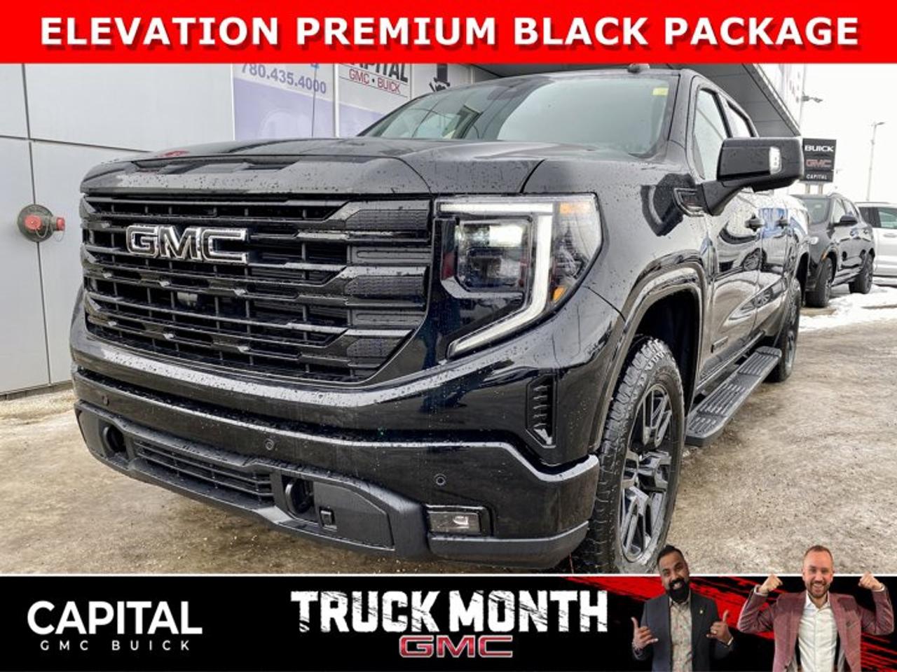Take a look at this DIESEL 2026 GMC SIERRA 1500 Elevation Premium Package... Fully Equipped with Power Sunroof, BLACK PACKAGE, Heated Leather BUCKET Seats, X31 OFF-ROAD Package, ALL-WEATHER FLOOR MATS, Heated Steering, Adaptive Cruise Control, Dual Exhaust, 360 CAM, 6 Assist Steps, Black Emblems, MultiPro Tailgate, Integrated Brake Controller, Wireless Charger, Blind Zone monitoring, and so much more!Ask for the Internet Department for more information or book your test drive today! Text 825-445-0521 for fast answers at your fingertips!AMVIC Licensed Dealer - Licence Number B1044900Disclaimer: All prices are plus taxes and include all cash credits and loyalties. See dealer for details. AMVIC Licensed Dealer # B1044900