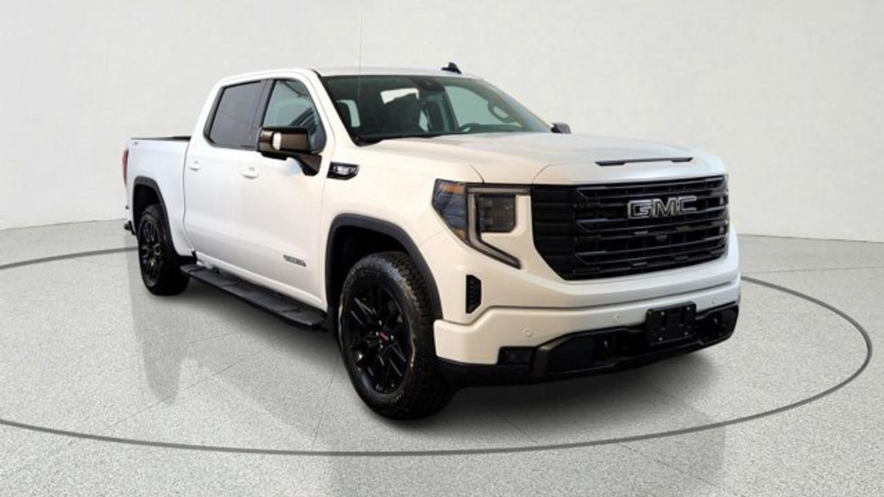 The 2026 GMC Sierra 1500 Elevation blends rugged capability with distinctive style, featuring a bold monochromatic exterior with gloss-black mesh grille inserts, LED fog lamps, and 20-inch gloss-black painted aluminum wheels that give it an athletic presence on the road. It builds on the Sierras tech and comfort with available upgrades like leather-appointed seating, wireless charging, and a power sunroof to make daily driving more enjoyable. The Elevation strikes a great balance of capability, comfort, and aesthetic appeal in the Sierra lineup. And this model is equipped with a 3.0 Duramax diesel engine.