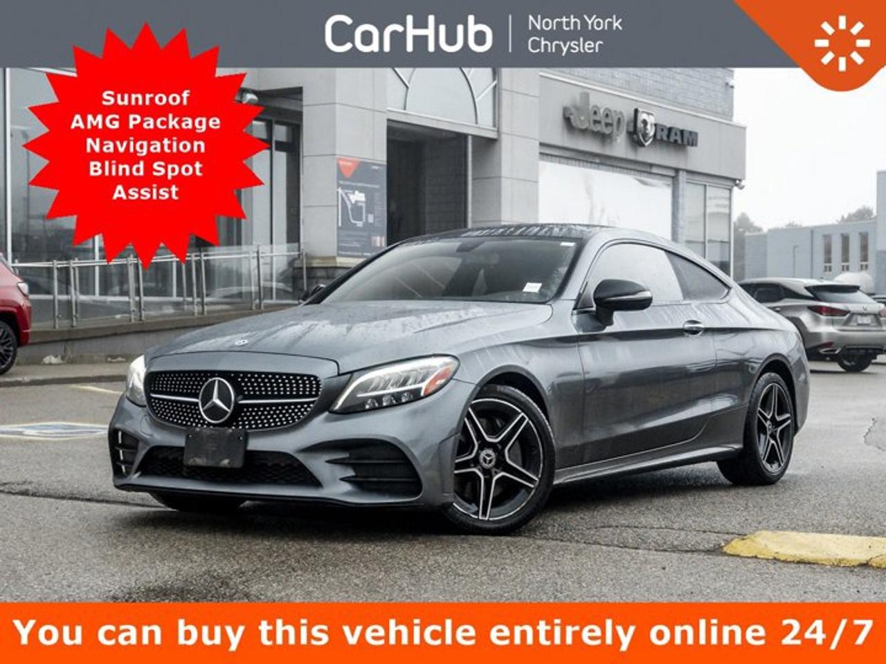 <p> This Mercedes-Benz C-Class boasts a Intercooled Turbo Premium Unleaded I-4 2.0 L/121 engine powering this Automatic transmission. Window Grid Antenna, Wheels: 18 Bicolour Multi-Spoke, Valet Function. <p> This Mercedes-Benz C-Class Features the Following Options <br /> Urethane Gear Shifter Material, Trunk Rear Cargo Access, Trip Computer, Transmission: 9G-TRONIC Automatic, Transmission w/Driver Selectable Mode and Sequential Shift Control w/Steering Wheel Controls, Tires: 18, Strut Front Suspension w/Coil Springs, Streaming Audio, Smart Device Remote Engine Start, Smart Device Integration. </p> <p>Drive Happy with CarHub<br>*** All-inclusive, upfront prices -- no haggling, negotiations, pressure, or games*** Purchase or lease a vehicle and receive a $1000 CarHub Rewards card for service.  *** Purchase this vehicle fully online on CarHub websites</p> <p>Transparency Statement<br>USED VEHICLES:Online prices and payments are for finance purchases  please note there is a $850 safety certification fee. if not Certified, then as per OMVIC Regulations the vehicle is deemed to be not drivable and Not Certified. Cash purchases for used vehicles have a $2,350 surcharge which includes the safety certification (the finance price + $2,350).NEW VEHICLES:New financed vehicles are subject to an $ 850 Processing Fee. New cars priced at over $100,000 including add-ons or accessories are subject to the additional federal luxury tax.While every effort is taken to avoid errors, technical or human error can occur, so please confirm vehicle features, options, materials, and other specs with your CarHub representative. This can easily be done by calling us or by visiting us at the dealership. CarHub used vehicles come standard with 1 key. If we receive more than one key from the previous owner, we include them with the vehicle. Additional keys may be purchased at the time of sale. Ask your Product Advisor for more details. Payments are only estimates derived from a standard term/rate on approved credit. Terms, rates and payments may vary. Prices, rates and payments are subject to change without notice. Please see our website for more details.</p>