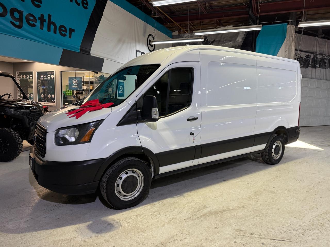 2019 Ford Transit Cargo Van T-350 148 MEDIUM ROOF  SHELVING   DIVIDER   NO ACC Photo0