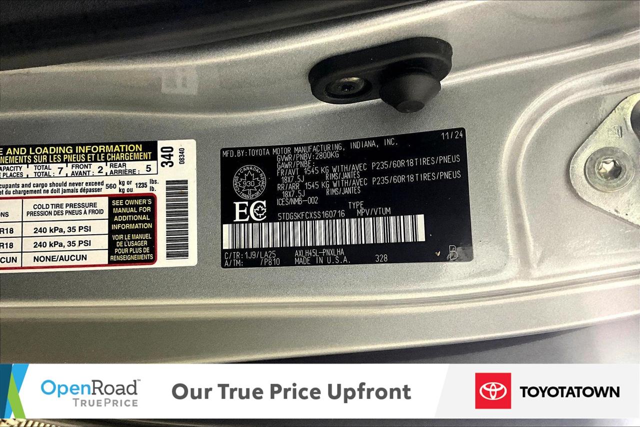 2025 Toyota Sienna LIMITED! CERTIFIED PRE OWNED! ACCIDENT FREE! ELIGI Photo