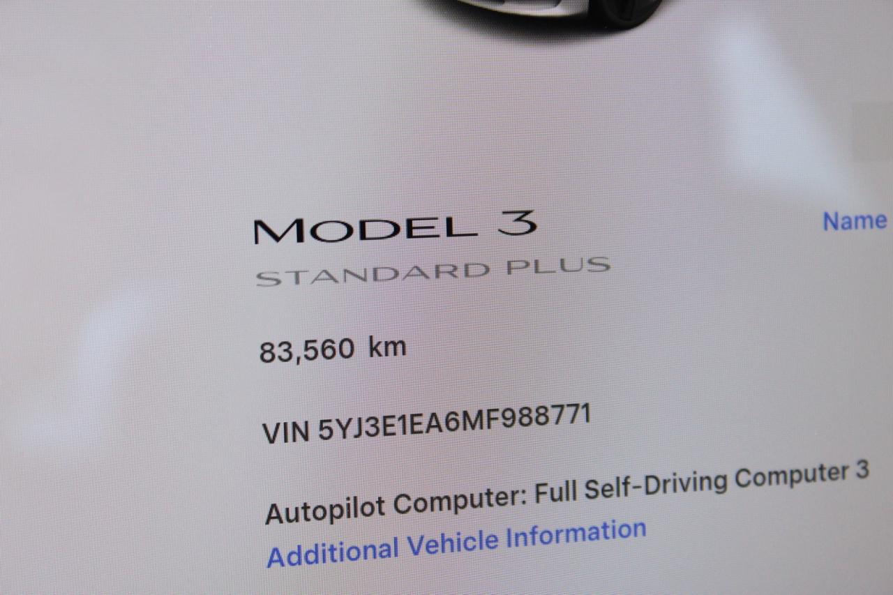 2021 Tesla Model 3 STANDARD RANGE PLUS Photo