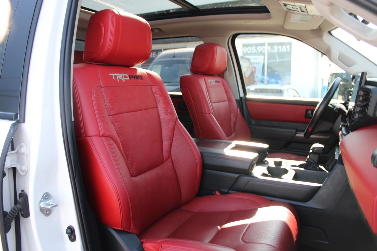 2022 Toyota Tundra TRD PRO HYBRID CrewMax 4WD RED INTERIOR Photo