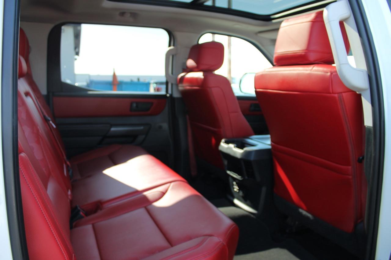 2022 Toyota Tundra TRD PRO HYBRID CrewMax 4WD RED INTERIOR Photo