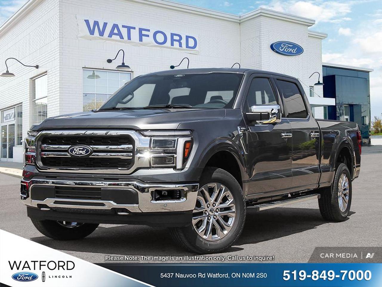 The 2026 Ford F-150 Lariat is built to handle hard work and daily driving with equal confidence. This brand new truck at Watford Ford in Watford comes finished in Grey and paired with an automatic transmission for smooth, easy operation. It delivers the bold capability Canadians expect from a full-size pickup.

The 2026 Ford F-150 Lariat brings a refined balance of strength, comfort, and modern design. Its broad stance, practical cabin layout, and proven pickup versatility make it a smart choice for drivers who need one truck for the jobsite, the highway, and the weekend.

FEATURES OF THE F-150 Lariat

»» Grey exterior with premium full-size presence
»» Automatic transmission for smooth daily driving
»» Brand new condition for total confidence
»» Full-size pickup versatility for many needs

TRUCK FEATURES

»» Built for towing, hauling, and work
»» Pickup bed adds everyday cargo flexibility
»» Strong frame supports demanding truck duties
»» Four-door layout improves passenger practicality

ADVANCED SAFETY FEATURES

»» High-strength body structure helps protect occupants
»» Four-wheel disc braking supports controlled stops
»» Wide view helps driver monitor surroundings
»» Elevated ride height improves road visibility

PERFORMANCE AND EFFICIENCY

»» Automatic transmission delivers smooth power operation
»» Full-size truck capability suits varied driving
»» Engineered for work and everyday travel
»» Steady highway manners support long trips

COMFORT AND CONVENIENCE

»» Spacious cabin supports daily driving comfort
»» Four full doors ease cabin access
»» Raised seating position improves outward visibility
»» Practical interior layout keeps controls handy

TECHNONOLGY AND CONNECTIVITY

»» Clear driver displays support quick information
»» Modern cabin design feels easy to use
»» Smart control placement helps reduce distraction
»» Built for connected, busy daily life

CARGO SPACE

»» Pickup bed handles tools and gear
»» Large cabin adds useful interior storage
»» Flexible space suits work or recreation
»» Designed for cargo, passengers, and equipment

WHAT OTHER OWNERS LIKE

»» Strong towing and hauling confidence
»» Comfortable ride for a full-size truck
»» Spacious cabin for family and work
»» Easy versatility for many driving needs

The Ford F-150 has earned its place as one of Canadas most trusted trucks by delivering dependable capability year after year. For drivers who need a pickup that can transition from weekday tasks to weekend plans without missing a beat, this new model offers the size, presence, and usability that continue to make the F-150 a top choice.

This Grey 2026 Ford F-150 Lariat has the kind of road presence that fits well in town, on rural roads, or at the worksite. The automatic transmission helps make every trip feel more relaxed, especially in traffic, while the truck layout gives you the confidence and practicality needed for changing road and weather conditions.

Inside, the 2026 Ford F-150 Lariat is designed to support a busy lifestyle with a roomy cabin and easy access through four full doors. Whether you are loading up passengers, heading to a job, or setting out for a trip across Ontario, the interior space and pickup design make daily use simple and effective.

The truck bed adds the kind of flexibility that many drivers need. From work materials to weekend gear, this 2026 Ford F-150 Lariat is ready to carry what matters most. Its full-size design also gives you the advantage of a stable, capable platform that is well suited to towing, hauling, and general utility.

For buyers shopping for a new full-size pickup at Watford Ford, this 2026 Ford F-150 Lariat stands out with its brand new condition, Grey exterior, and automatic transmission. It is a smart option for drivers who want proven truck capability, a comfortable cabin, and the versatility to handle both demanding tasks and everyday life.

This 2026 Ford F-150 Lariats VIN is: 1FTFW5L83TKD56782.<p>The 2026 Ford F-150 Lariat is built to handle hard work and daily driving with equal confidence. This brand new truck at Watford Ford in Watford comes finished in Grey and paired with an automatic transmission for smooth</p>
<p> easy operation. It delivers the bold capability Canadians expect from a full-size pickup.

The 2026 Ford F-150 Lariat brings a refined balance of strength</p>
<p> and the weekend.

FEATURES OF THE F-150 Lariat

»» Grey exterior with premium full-size presence
»» Automatic transmission for smooth daily driving
»» Brand new condition for total confidence
»» Full-size pickup versatility for many needs

TRUCK FEATURES

»» Built for towing</p>
<p> and work
»» Pickup bed adds everyday cargo flexibility
»» Strong frame supports demanding truck duties
»» Four-door layout improves passenger practicality

ADVANCED SAFETY FEATURES

»» High-strength body structure helps protect occupants
»» Four-wheel disc braking supports controlled stops
»» Wide view helps driver monitor surroundings
»» Elevated ride height improves road visibility

PERFORMANCE AND EFFICIENCY

»» Automatic transmission delivers smooth power operation
»» Full-size truck capability suits varied driving
»» Engineered for work and everyday travel
»» Steady highway manners support long trips

COMFORT AND CONVENIENCE

»» Spacious cabin supports daily driving comfort
»» Four full doors ease cabin access
»» Raised seating position improves outward visibility
»» Practical interior layout keeps controls handy

TECHNONOLGY AND CONNECTIVITY

»» Clear driver displays support quick information
»» Modern cabin design feels easy to use
»» Smart control placement helps reduce distraction
»» Built for connected</p>
<p> busy daily life

CARGO SPACE

»» Pickup bed handles tools and gear
»» Large cabin adds useful interior storage
»» Flexible space suits work or recreation
»» Designed for cargo</p>
<p> and equipment

WHAT OTHER OWNERS LIKE

»» Strong towing and hauling confidence
»» Comfortable ride for a full-size truck
»» Spacious cabin for family and work
»» Easy versatility for many driving needs

The Ford F-150 has earned its place as one of Canadas most trusted trucks by delivering dependable capability year after year. For drivers who need a pickup that can transition from weekday tasks to weekend plans without missing a beat</p>
<p> and usability that continue to make the F-150 a top choice.

This Grey 2026 Ford F-150 Lariat has the kind of road presence that fits well in town</p>
<p> while the truck layout gives you the confidence and practicality needed for changing road and weather conditions.

Inside</p>
<p> the 2026 Ford F-150 Lariat is designed to support a busy lifestyle with a roomy cabin and easy access through four full doors. Whether you are loading up passengers</p>
<p> the interior space and pickup design make daily use simple and effective.

The truck bed adds the kind of flexibility that many drivers need. From work materials to weekend gear</p>
<p> this 2026 Ford F-150 Lariat is ready to carry what matters most. Its full-size design also gives you the advantage of a stable</p>
<p> and the versatility to handle both demanding tasks and everyday life.

This 2026 Ford F-150 Lariats VIN is: 1FTFW5L83TKD56782.</p>