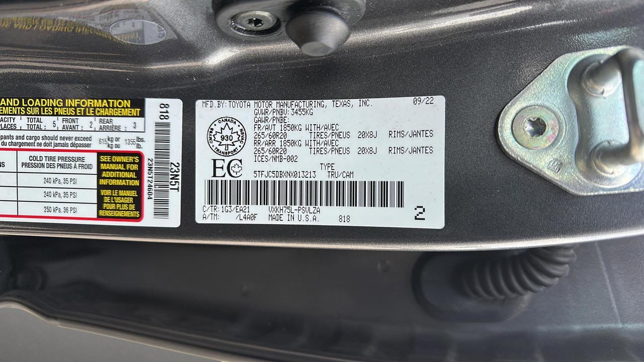 2022 Toyota Tundra Limited  Photo