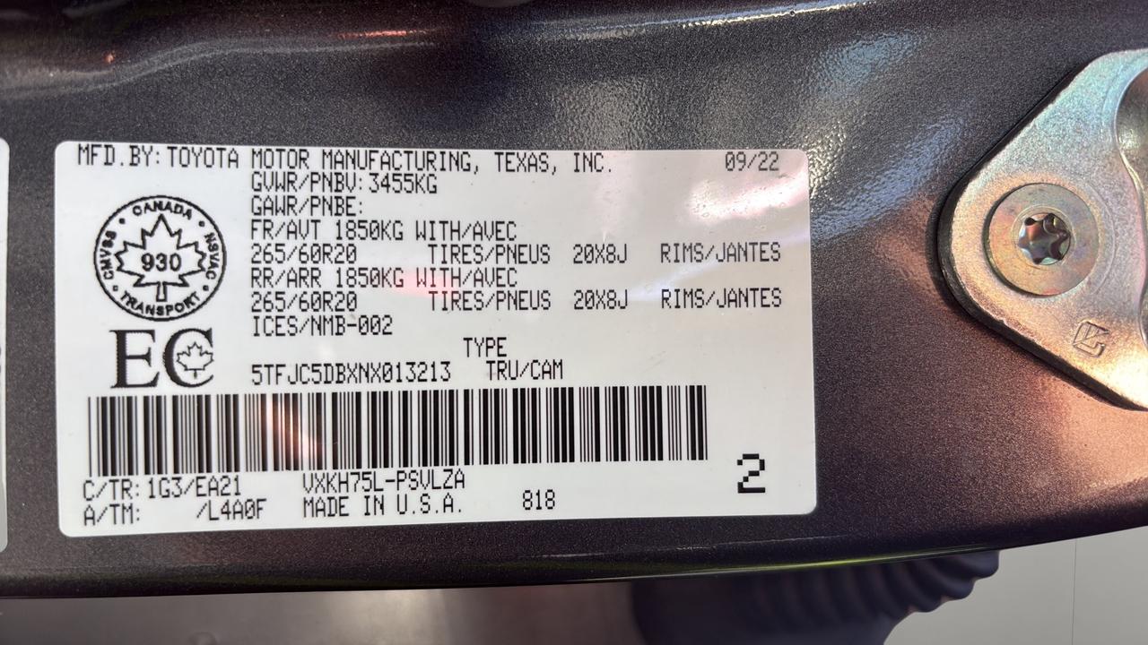 2022 Toyota Tundra Limited  Photo