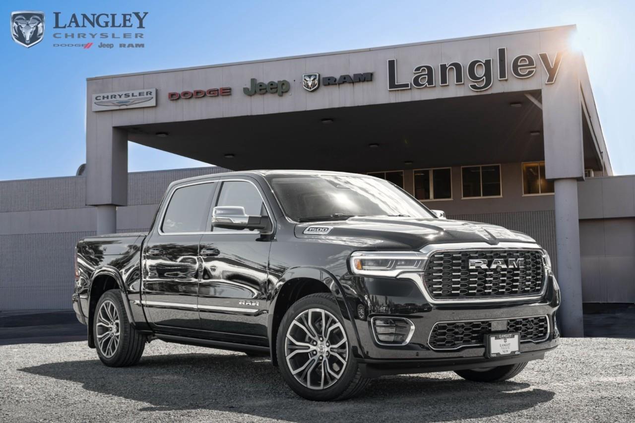 <p><strong>2026 RAM 1500 Tungsten 4x4 Crew Cab 5'7" Box</strong></p><p>The 2026 RAM 1500 Tungsten establishes a new benchmark for pickup luxury, combining elite craftsmanship with the high-output performance of the Hurricane engine. This flagship trim features an ultra-premium cabin and advanced towing technology, making it the most sophisticated and capable luxury truck ever produced by RAM.</p><p></p><ul><li><p><strong>Engine</strong>: 3.0L Hurricane High-Output Twin-Turbo I-6 (540 hp, 521 lb-ft torque)</p><p></p></li><li><p><strong>Drivetrain</strong>: 4x4 with 8-speed automatic transmission and 3.92 rear axle ratio</p><p></p></li><li><p><strong>Max Towing</strong>: Up to 4,500 kg (9,920 lbs) when properly equipped</p><p></p></li><li><p><strong>Technology</strong>: 14.5-inch Uconnect® 5 touchscreen, 10.25-inch passenger screen, and Head-Up Display</p><p></p></li><li><p><strong>Interior</strong>: 24-way power quilted leather massage seats and 23-speaker Klipsch® Reference Premiere audio</p><p></p></li><li><p><strong>Key Features</strong>: Active-Level Four-Corner Air Suspension, 22-inch aluminum wheels, and power-sliding sunroof</p><p></p></li></ul><p>Come book a test drive at Langley Chrysler, conveniently located in Langley, British Columbia.</p>*All new vehicle purchases are plus the PDI accessory installs and any price increases provided by the manufacturer. For trucks the accessories will include wheel locks, spray-in liners, and mud flaps. For all other vehicles, wheel locks are standard, other equipment may apply. Confirm with the dealer.

<p>*All prices are net of all manufacturer incentives and/or rebates and are subject to change by the manufacturer without notice. All prices plus applicable taxes, applicable environmental recovery charges, documentation of $599 and full tank of fuel surcharge of $76 if a full tank is chosen.<br />Other items available that are not included in the above price:<br />Tire & Rim Protection and Key fob insurance starting from $599<br />Service contracts (extended warranties) for up to 7 years and 200,000 kms starting from $599<br />Custom vehicle accessory packages, mudflaps and deflectors, tire and rim packages, lift kits, exhaust kits and tonneau covers, canopies and much more that can be added to your payment at time of purchase<br />Undercoating, rust modules, and full protection packages starting from $199<br />Flexible life, disability and critical illness insurances to protect portions of or the entire length of vehicle loan?im?im<br />Financing Fee of $500 when applicable<br />Prices shown are determined using the largest available rebates and incentives and may not qualify for special APR finance offers. See dealer for details. This is a limited time offer.</p>