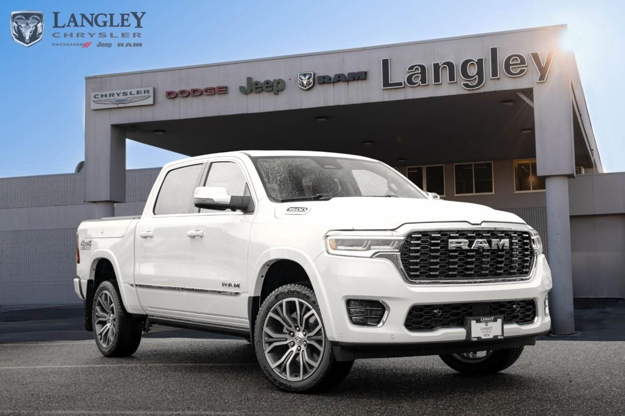 <p><strong>2026 RAM 1500 Tungsten 4x4 Crew Cab 5'7" Box</strong></p><p>The 2026 RAM 1500 Tungsten establishes a new benchmark for pickup luxury, combining elite craftsmanship with the high-output performance of the Hurricane engine. This flagship trim features an ultra-premium cabin and advanced towing technology, making it the most sophisticated and capable luxury truck ever produced by RAM.</p><p></p><ul><li><p><strong>Engine</strong>: 3.0L Hurricane High-Output Twin-Turbo I-6 (540 hp, 521 lb-ft torque)</p><p></p></li><li><p><strong>Drivetrain</strong>: 4x4 with 8-speed automatic transmission and 3.92 rear axle ratio</p><p></p></li><li><p><strong>Max Towing</strong>: Up to 4,500 kg (9,920 lbs) when properly equipped</p><p></p></li><li><p><strong>Technology</strong>: 14.5-inch Uconnect® 5 touchscreen, 10.25-inch passenger screen, and Head-Up Display</p><p></p></li><li><p><strong>Interior</strong>: 24-way power quilted leather massage seats and 23-speaker Klipsch® Reference Premiere audio</p><p></p></li><li><p><strong>Key Features</strong>: Active-Level Four-Corner Air Suspension, 22-inch aluminum wheels, and power-sliding sunroof</p><p></p></li></ul><p>Come book a test drive at Langley Chrysler, conveniently located in Langley, British Columbia.</p>*All new vehicle purchases are plus the PDI accessory installs and any price increases provided by the manufacturer. For trucks the accessories will include wheel locks, spray-in liners, and mud flaps. For all other vehicles, wheel locks are standard, other equipment may apply. Confirm with the dealer.

<p>*All prices are net of all manufacturer incentives and/or rebates and are subject to change by the manufacturer without notice. All prices plus applicable taxes, applicable environmental recovery charges, documentation of $599 and full tank of fuel surcharge of $76 if a full tank is chosen.<br />Other items available that are not included in the above price:<br />Tire & Rim Protection and Key fob insurance starting from $599<br />Service contracts (extended warranties) for up to 7 years and 200,000 kms starting from $599<br />Custom vehicle accessory packages, mudflaps and deflectors, tire and rim packages, lift kits, exhaust kits and tonneau covers, canopies and much more that can be added to your payment at time of purchase<br />Undercoating, rust modules, and full protection packages starting from $199<br />Flexible life, disability and critical illness insurances to protect portions of or the entire length of vehicle loan?im?im<br />Financing Fee of $500 when applicable<br />Prices shown are determined using the largest available rebates and incentives and may not qualify for special APR finance offers. See dealer for details. This is a limited time offer.</p>