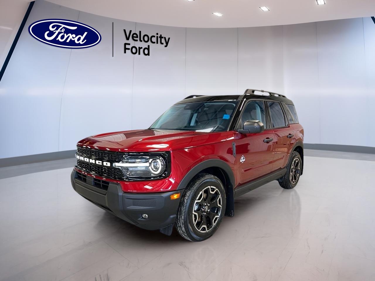 The 2026 Ford Bronco Sport Outer Banks 4x4 is brand new and ready for life in Moose Jaw. Finished in Red with a Black interior, this compact SUV blends everyday comfort with true Ford utility. Its 1.5-litre unleaded engine, 8-speed automatic transmission, and four-wheel drive give you confident traction in changing Prairie weather.

With four doors and a practical SUV layout, the 2026 Ford Bronco Sport Outer Banks 4x4 is easy to live with every day. It offers a smart mix of comfort, useful technology, and driver-assist features. From city errands to weekend travel, this new Ford delivers a capable and refined drive with the versatility many drivers want.

FEATURES OF THE Bronco Sport Outer Banks 4x4

»» Four-wheel drive for all-season road confidence
»» Red exterior with Black interior finish
»» 1.5-litre engine with 8-speed automatic
»» Four-door SUV with versatile daily use

ADVANCED SAFETY FEATURES

»» Anti-lock braking system helps maintain control
»» Stability control supports secure road handling
»» Backup camera helps with reversing visibility
»» Blind spot monitor adds lane-change awareness

The 2026 Ford Bronco Sport Outer Banks 4x4 gives you a strong set of core safety features for daily peace of mind. Driver and passenger airbags, side impact airbags, head side airbags, child safety locks, lane departure warning, and tire pressure monitoring all help support safer travel for you and your passengers.

PERFORMANCE AND EFFICIENCY

»» 1.5-litre unleaded engine balances power efficiently
»» Eight-speed automatic supports smooth acceleration
»» Four-wheel drive improves traction on roads
»» Power steering aids easy low-speed manoeuvres

The 2026 Ford Bronco Sport Outer Banks 4x4 is built to feel composed in daily driving. The automatic transmission delivers smooth shifts, while four-wheel drive helps when roads turn wet, snowy, or uneven. This setup is well suited to drivers who want useful capability without giving up easy urban drivability.

COMFORT AND CONVENIENCE

»» Heated front seats add cold-weather comfort
»» Dual-zone climate control helps cabin comfort
»» Remote starter warms vehicle before driving
»» Push button start adds daily ease

Inside, the 2026 Ford Bronco Sport Outer Banks 4x4 is set up for comfort and convenience. Front air conditioning, automatic climate control, power windows, tinted windows, adjustable steering wheel, drivers seat lumbar support, memory seats, power drivers seat, and power passenger seat all help create an easy and pleasant driving experience.

TECHNONOLGY AND CONNECTIVITY

»» Bluetooth integration supports hands-free phone use
»» WiFi hotspot keeps devices better connected
»» Satellite radio expands in-vehicle entertainment choices
»» Steering wheel audio controls simplify operation

The 2026 Ford Bronco Sport Outer Banks 4x4 also brings useful in-cabin tech for modern driving. Automatic headlights, LED headlamps, fog lights, an auto-dimming rearview mirror, and ambient lighting package add convenience and visibility. Heated mirrors, electric mirrors, and memory mirrors also help make daily use simpler in all seasons.

CARGO SPACE

»» Rear trunk access makes loading simple
»» Four-door layout improves passenger entry ease
»» SUV design supports flexible everyday hauling
»» Cabin storage suits daily travel needs

The 2026 Ford Bronco Sport Outer Banks 4x4 is designed to handle shopping trips, work gear, and weekend bags with ease. Its practical rear cargo area and SUV shape make it a smart fit for active drivers who need usable space without moving into a larger vehicle.

WHAT OTHER OWNERS LIKE

»» Easy-to-drive size for daily commuting
»» Useful all-wheel capability in poor weather
»» Comfortable seating and simple cabin layout
»» Helpful safety technology for everyday driving

This 2026 Ford Bronco Sport Outer Banks 4x4s VIN is: 3FMCR9CN5TRE17659.