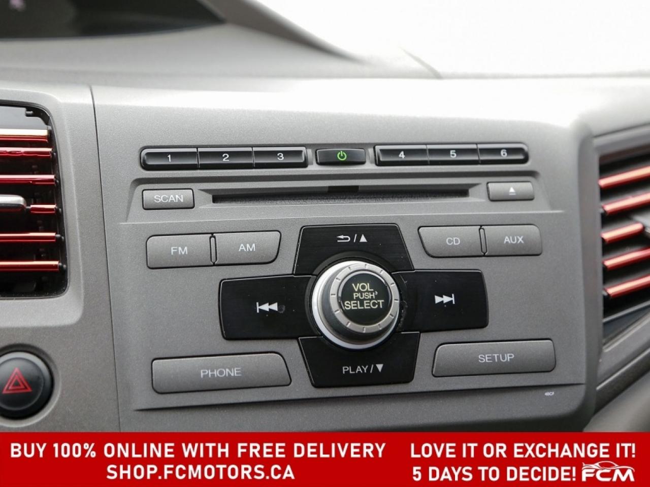 2012 Honda Civic LX ~MANUAL, FULLY CERTIFIED WITH WARRANTY!!!!~ Photo