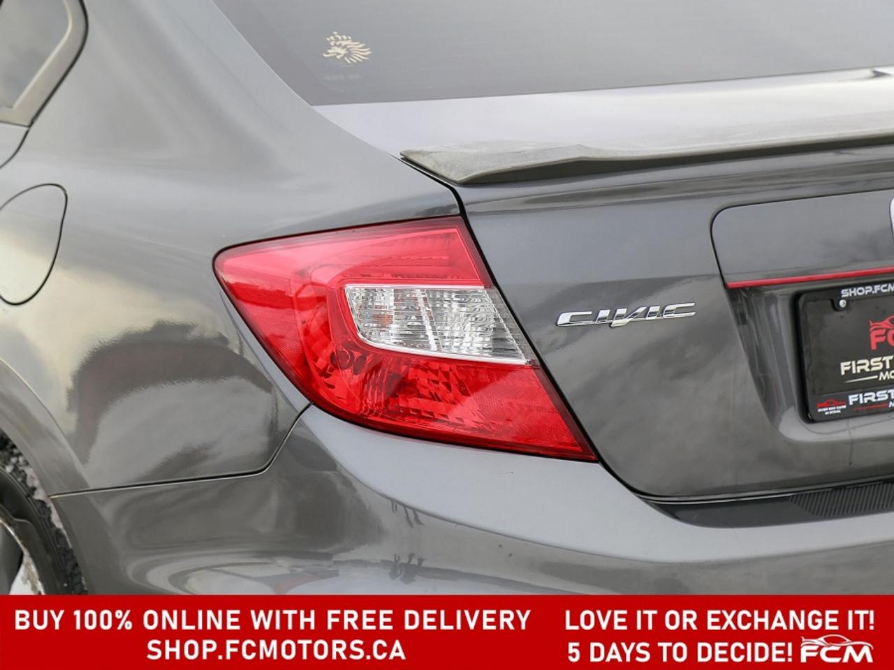 2012 Honda Civic LX ~MANUAL, FULLY CERTIFIED WITH WARRANTY!!!!~ Photo