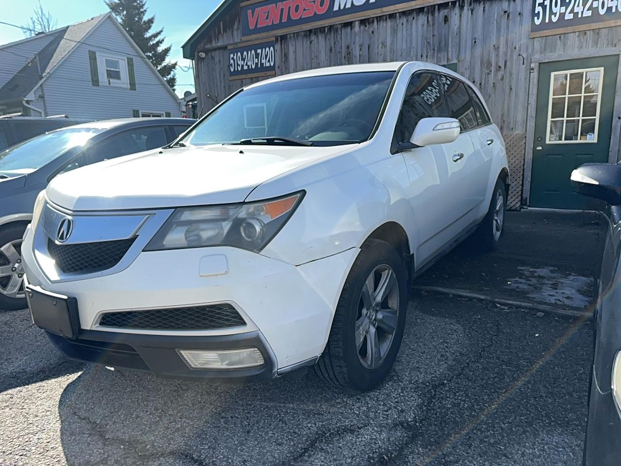 <div>Acura MDX SH AWD. This MDX is in great shape for its age and runs and drives flawlessly. Loaded up with tons of options including factory auto start, and a very comfortable ride, this suv is ready to take on new adventures. &nbsp;If you need lots of space for passengers, this MDX is a seven seater. if you just need room for five you can fold down the rear seats and have tons of cargo space as well. Take the time and book a time to see it and Im sure you will like what you see. Good vehicles in this price range are hard to come by, especially in an import.&nbsp;</div><div><br></div><div>MDX is priced certified and ready for the road. &nbsp;Taxes OMVIC fee and licensing are extra.&nbsp;</div><div><br></div><div>Registered dealer</div><div>Ventoso Motor Products</div><div>2532 Dundas St S Cambridge&nbsp;</div><div>519-242-6485</div>