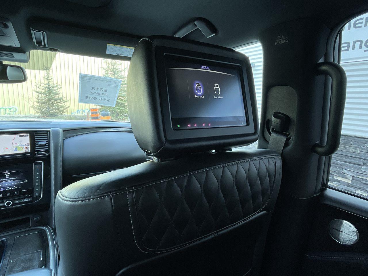 2021 Infiniti QX80 LUXE 7 Passenger 3RD ROW, HEATED LEATHER SEATS, DUAL SCREEN ENT. SYSTEM, NAV, SUNROOF, APPLE CARPLAY/ANDROID AUTO!! Photo