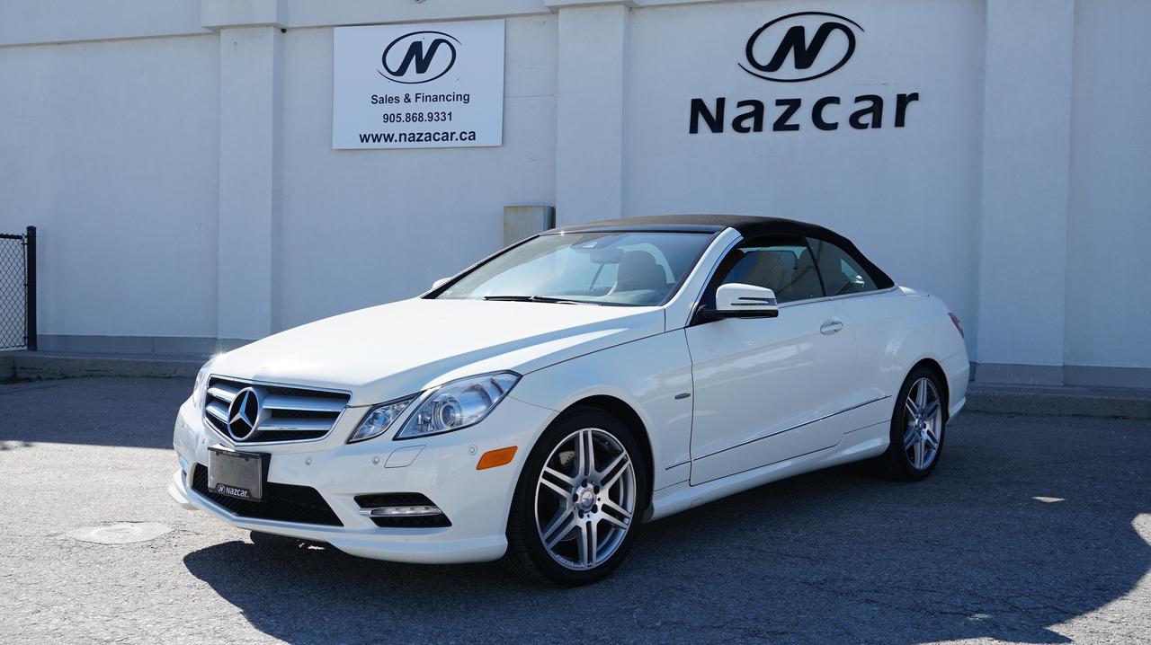 2012 Mercedes-Benz E-Class Cabriolet E350 AMG / PREMIUM / SPORT PKG NAV / CAM Photo