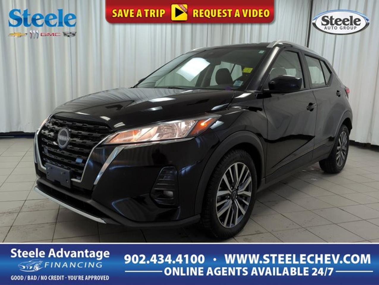 This used 2024 Nissan Kicks SV is a smart fit for city life in Dartmouth. Its black exterior gives it a clean, modern look, while the compact SUV shape makes parking and daily driving easy. With 45,000 km, front-wheel drive, a fuel-saving 1.6-litre gas engine, and a CVT, this Kicks SV delivers simple, efficient motoring for commuters, students, and small families alike.Steele Chevrolet Buick GMC is proud to offer a practical SUV that focuses on the essentials drivers want most. The 2024 Nissan Kicks SV stands out for its easy manoeuvrability, useful four-door layout, and strong everyday value. Its raised ride height helps with visibility, and its compact footprint makes it well suited to busy streets, tight parking spaces, and weekend errands around town.FEATURES OF THE Kicks SVSmart compact SUV design for citiesFour-door layout adds daily practicalityBlack exterior offers timeless road presenceCVT supports smooth everyday drivingADVANCED SAFETY FEATURESRearview camera assists with reversing visibilityStability control helps maintain confident handlingTraction control supports slippery road startsMultiple airbags add occupant securityPERFORMANCE AND EFFICIENCY1.6-litre four-cylinder gas engine includedFront-wheel drive suits daily commutingCVT delivers smooth steady accelerationEfficient design helps reduce fuel stopsCOMFORT AND CONVENIENCEFour doors allow easy passenger accessCompact size simplifies urban parkingElevated seating position aids outward visibilityPractical cabin supports everyday driving needsTECHNOLOGY AND CONNECTIVITYClear driver information display supports awarenessUser-friendly controls keep operation simpleModern cabin layout feels intuitiveEasy-to-read gauges assist daily drivingCARGO SPACEHatchback design improves loading convenienceRear cargo area suits errandsFlexible interior handles daily gearCompact SUV shape balances passengers, cargoWHAT OTHER OWNERS LIKEEasy parking in tight urban spacesGreat fuel economy for daily useUseful cargo room for errandsComfortable ride for commuting tripsThe 2024 Nissan Kicks SV is well known for being easy to live with. Its size is one of its biggest strengths. You get the higher seating position and versatility many drivers want from an SUV, without the bulk of a larger vehicle. That means it feels more relaxed in traffic, easier to park downtown, and less demanding in narrow spaces.Under the hood, the 1.6-litre four-cylinder engine is designed for dependable daily use. Paired with the CVT, it provides smooth power delivery that works well in stop-and-go traffic and on longer highway drives. Front-wheel drive keeps the setup simple and efficient, making this used 2024 Nissan Kicks SV a sensible choice for Atlantic Canadian drivers who want low-stress operation.Inside, the layout is focused on function. The four-door configuration makes it easier for passengers to get in and out, and the cargo area adds useful flexibility for groceries, bags, and everyday items. For drivers who need a vehicle that can handle workdays, shopping trips, school runs, and weekend plans, this Kicks SV covers the basics with confidence.Finished in black, this used 2024 Nissan Kicks SV has a polished, versatile appearance that stays classic in any setting. It looks right at home in a driveway, office lot, or condo parking garage. Its practical design, efficient powertrain, and compact SUV utility make it a strong option for buyers who want value and simplicity without giving up style.If you are shopping for a used SUV in Dartmouth, this 2024 Nissan Kicks SV at Steele Chevrolet Buick GMC deserves a close look. It offers the right mix of efficiency, practicality, and easy everyday comfort in a package that fits modern driving needs very well.This 2024 Nissan Kicks SVs VIN is: 3N1CP5CV2RL534195 .