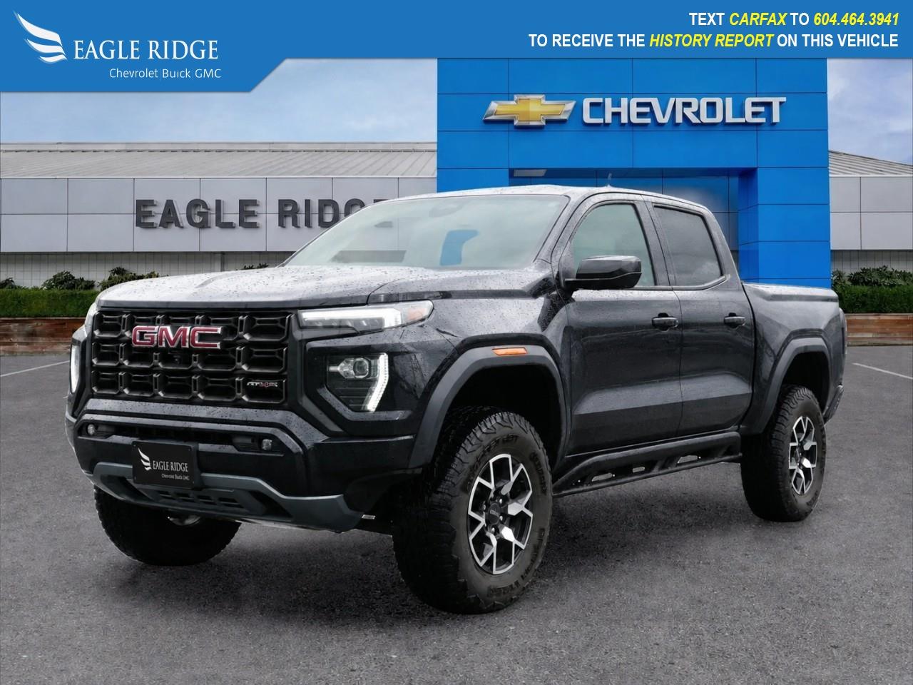 <p>The 2023 GMC Canyon AT4X is an off-road-focused midsize pickup designed for strong capability and rugged performance. It features a <strong>2.7-liter turbocharged engine producing about 310 horsepower and 430 lb-ft of torque</strong>, paired with an 8-speed automatic transmission and standard 4-wheel drive. With a spacious Crew Cab, advanced off-road suspension, and towing capability of up to about <strong>6,000 lbs</strong>, its built for both adventure and everyday practicality.</p> <p>Eagle Ridge GM in Coquitlam is your Locally Owned & Operated Chevrolet, Buick, GMC Dealer, and a Certified Service and Parts Center equipped with an Auto Glass & Premium Detail. Established over 30 years ago, we are proud to be Serving Clients all over Tri Cities, Lower Mainland, Fraser Valley, and the rest of British Columbia. Find your next New or Used Vehicle at 2595 Barnet Hwy in Coquitlam. Price Subject to $595 Documentation Fee. Financing Available for all types of Credit.</p>