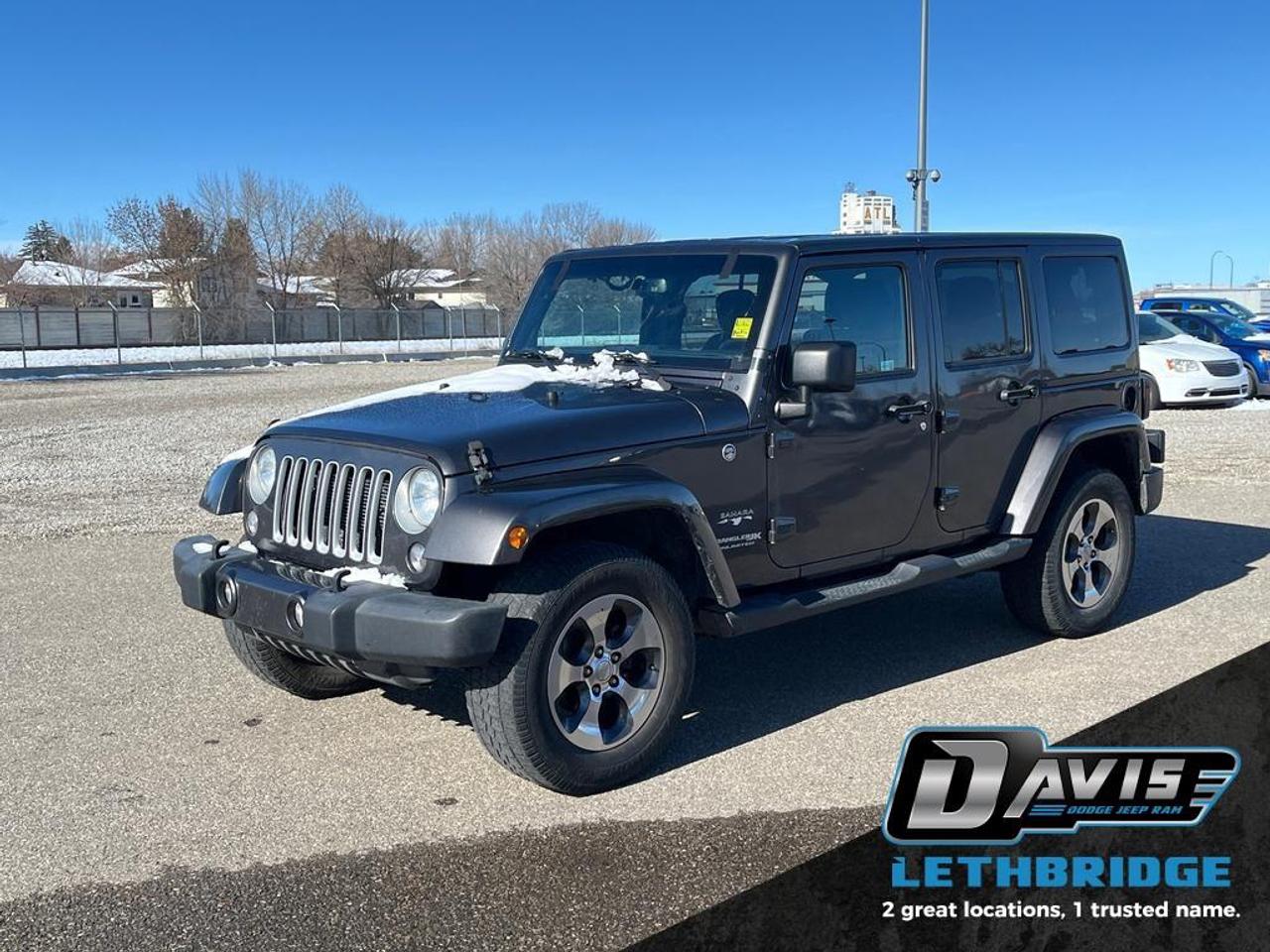 Used 2018 Jeep Wrangler JK Unlimited Sahara - Aluminum Wheels for sale in Lethbridge, AB