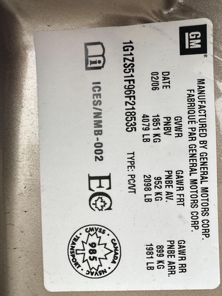 2006 Chevrolet Malibu LS, LIKE NEW, ONLY 33,000KMS, 4 CYL, CERTIFIED Photo