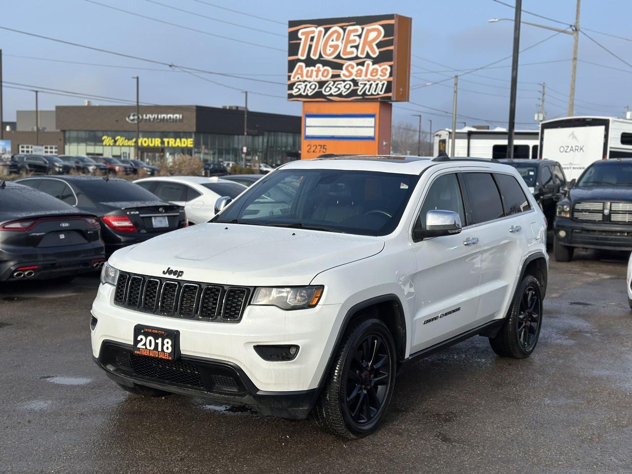 2018 Jeep Grand Cherokee LIMITED, LEATHER, LOADED, 4X4, V6, CERTIFIED