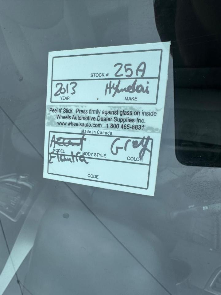 2013 Hyundai Elantra L, MANUAL, ONLY 124KMS, WELL MAINTAINED, CERTIFIED Photo