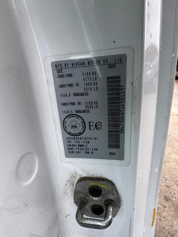 2018 Nissan NV200 S, MINI CARGO VAN, 4 CYL, AUTO, AS IS SPECIAL Photo