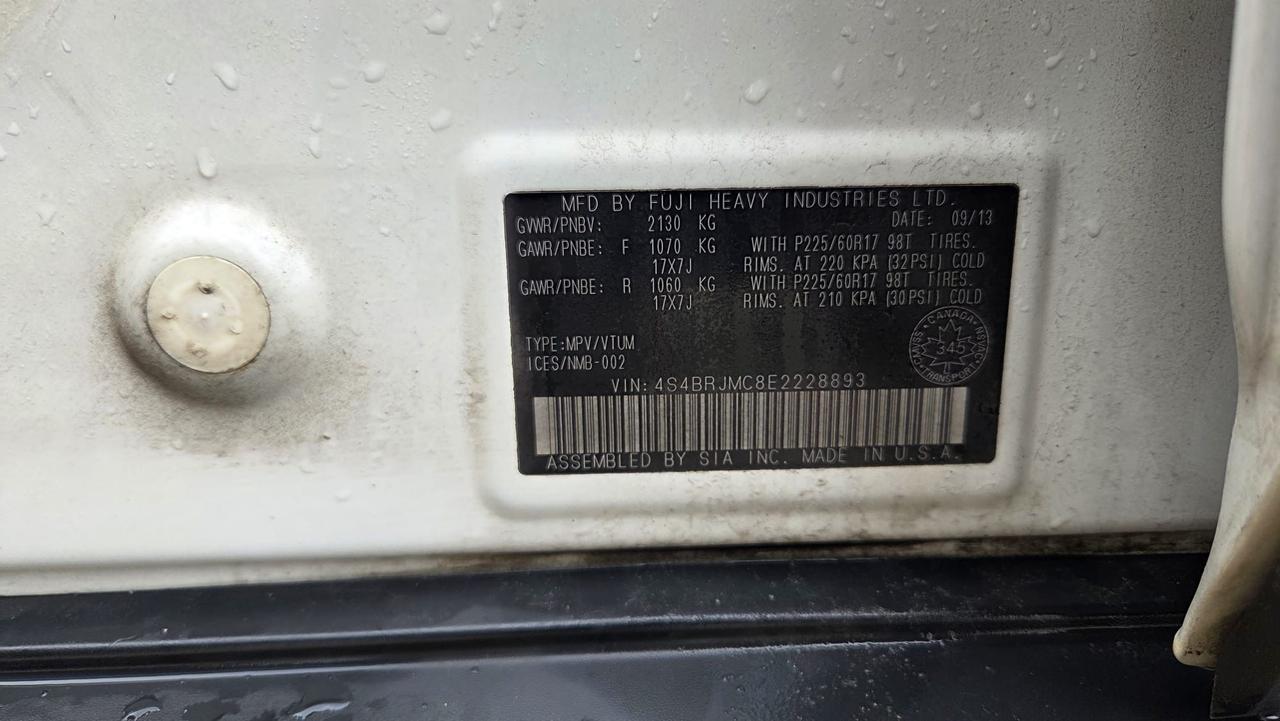 2014 Subaru Outback 3.6R, RUNS WELL, TRANSMISSION ISSUE, AS IS Photo