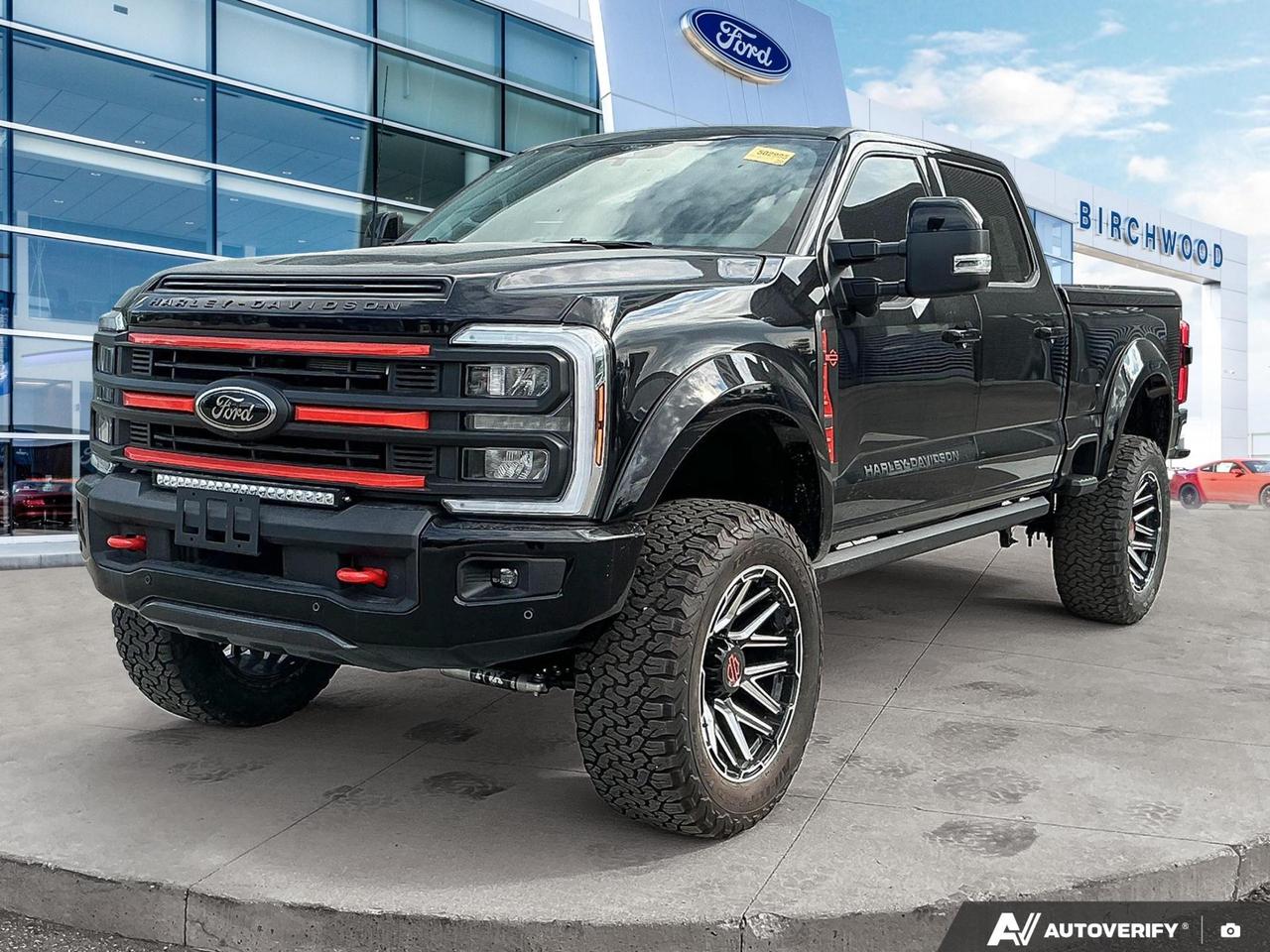 The 2026 Ford Super Duty F-250 LARIAT in Agate Black Metallic is built for those who demand capability without compromise. Equipped with the legendary 6.7L Power Stroke V8 Diesel, the exclusive Harley-Davidson appearance package, and a blacked-out aesthetic, this truck is a serious machine for serious work  and serious style.

- 6.7L 8-cylinder Diesel engine paired with a smooth automatic transmission for maximum towing and hauling performance
- Harley-Davidson Edition with Black Appearance Package  a rare, limited-spec combination that sets this truck apart from standard F-250 builds
- 608A Order Code package loaded with premium LARIAT-level features
- Part-Time 4WD system ready for any terrain or job site demand
- 4-Wheel Disc Brakes with ABS, Brake Assist, and Hill Hold Control for confident stops under heavy loads
- Full suite of airbag protection including Safety Canopy curtain airbags, seat-mounted side airbags, and front airbags
- Perimeter alarm and Securilock Anti-Theft Ignition immobilizer for added security
- Crew Cab configuration with seating for 5 and a standard bed  the ideal balance of passenger room and cargo utility

With only 26 km on the odometer, this is as close to factory-fresh as it gets. Visit Birchwood Ford online at www.birchwoodford.ca to reserve this truck, start your purchase, or book a test drive appointment. Our team is ready to answer any questions and make the process straightforward from first look to final handshake.
Birchwood Ford is your choice for New Ford vehicles in Winnipeg. 

At Birchwood Ford, we hold ourselves to the highest standard. Our number one focus is customer satisfaction which has awarded us the Ford of Canadas Presidents Award for 5 consecutive years. This honour is presented to Ford dealers that have proven outstanding results in Sales and Customer Service Excellence.

Are you a newcomer to Canada, recent graduate, first time car buyer or physically challenged? Ask us about our exclusive rebates and how they may apply to you.
 
Interested in seeing/hearing more? Book a test drive or give us a call at (204) 661-9555 and we can help you with whatever you need!

Dealer permit #4454
Dealer permit #4454