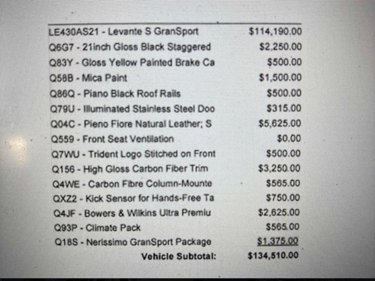 2021 Maserati Levante S GRANSPORT Photo