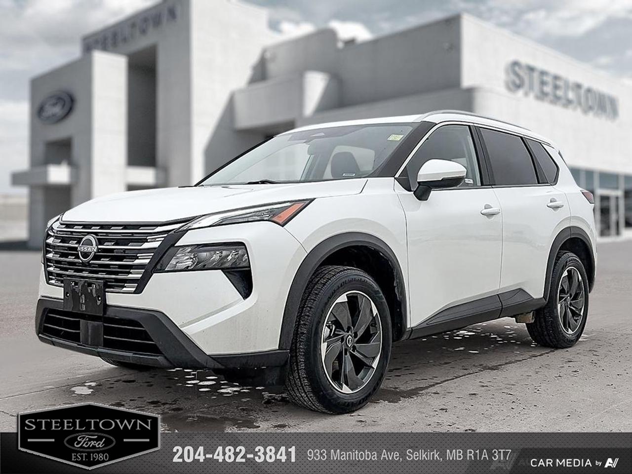 <b>Moonroof,  Power Liftgate,  Adaptive Cruise Control,  Alloy Wheels,  Heated Seats!</b><br> <br> We value your TIME, we wont waste it or your gas is on us!   We offer extended test drives and if you cant make it out to us we will come straight to you!<br><br><br> <br>Capable of crossing over into every aspect of your life, this 2024 Rogue lets you stay focused on the adventure. This 2024 Nissan Rogue is for sale today in Selkirk.<br> <br>Nissan was out for more than designing a good crossover in this 2024 Rogue. They were designing an experience. Whether your adventure takes you on a winding mountain path or finding the secrets within the city limits, this Rogue is up for it all. Spirited and refined with space for all your cargo and the biggest personalities, this Rogue is an easy choice for your next family vehicle.<br> <br>This SUV has 59,007 km. Its White in colour and is completely accident free based on the <a href=https://vhr.carfax.ca/?id=9EO+PvWXy1ab5u++RghM83uXRpJ2S5F3 target=_blank>CARFAX Report</a>. It has an Automatic transmission and is powered by a 201HP 1.5L 3 Cylinder Engine. <br> <br> Our Rogues trim level is SV Moonroof. Rogue SV steps things up with a power moonroof, a power liftgate for rear cargo access, adaptive cruise control and ProPilot Assist. Also standard include heated front heats, a heated leather steering wheel, mobile hotspot internet access, proximity key with remote engine start, dual-zone climate control, and an 8-inch infotainment screen with NissanConnect, Apple CarPlay, and Android Auto. Safety features also include lane departure warning, blind spot detection, front and rear collision mitigation, and rear parking sensors. This vehicle has been upgraded with the following features: Moonroof, Power Liftgate, Adaptive Cruise Control, Alloy Wheels, Heated Seats, Heated Steering Wheel, Mobile Hotspot.<br> <br>To apply right now for financing use this link: <a href=http://www.steeltownford.com/?https://CreditOnline.dealertrack.ca/Web/Default.aspx?Token=bf62ebad-31a4-49e3-93be-9b163c26b54c&La target=_blank>http://www.steeltownford.com/?https://CreditOnline.dealertrack.ca/Web/Default.aspx?Token=bf62ebad-31a4-49e3-93be-9b163c26b54c&La</a><br> <br/><br>Family owned and operated in Selkirk for 35 Years.  <br>Steeltown Ford is located just 20 minutes North of the Perimeter Hwy, with an onsite banking center that offers free consultations. <br>Ask about our special dealer rates available through all major banks and credit unions.<br><br><br>Steeltown Ford Protect Plus includes:<br>- Life Time Tire Warranty <br>Cars cost less in Selkirk <br><br>Dealer Permit # 1039<br><br><br> Come by and check out our fleet of 100+ used cars and trucks and 190+ new cars and trucks for sale in Selkirk.  o~o