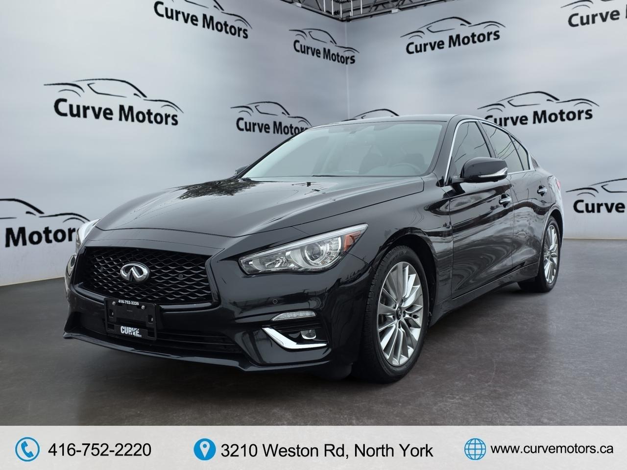 2021 Infiniti Q50 LUXE AWD *300 HP/NO ACCIDENTS/ROOF/CARPLAY/360 CAM Photo