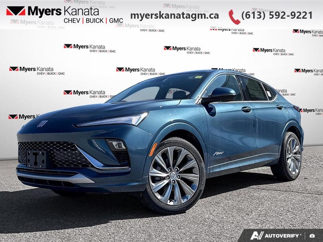 <b>Moonroof,  Leather Seats,  Wireless Charging,  Power Liftgate,  Heated Seats!</b><br> <br> At Myers, we believe in giving our customers the power of choice. When you choose to shop with a Myers Auto Group dealership, you dont just have access to one inventory, youve got the purchasing power of an entire auto group behind you!<br> <br>The 2026 Buick Envista combines refined luxury, modern connectivity and urban-friendly agility in a compact crossover.<br> <br>The 2026 Buick Envista offers drivers a sophisticated compact crossover experience that pairs elegant design with advanced technology and versatile usability. Inside, youll enjoy a cabin filled with refined touches, intuitive controls and modern amenities crafted to enhance every ride. With its upscale styling, smart layout and Buicks commitment to comfort and safety, the Envista stands out as a compelling choice for urban lifestyles and beyond.<br> <br>This Ocean Blue Metallic SUV has an Automatic transmission and is powered by a 137HP 1.2L 3 Cylinder Engine. <br> <br> Our Envistas trim level is Avenir. This range-topping Envista Avenue adds in a power open/close moonroof, perforated leather seats, a wireless charging pad and a power liftgate for rear cargo access, and comes loaded with amazing standard features such as heated front seats with lumbar adjustment, a heated steering wheel, remote engine start, wi-fi hotspot capability, and an 11-inch diagonal touchscreen with wireless Apple CarPlay and Android Auto, with SiriusXM streaming radio. Additional features include adaptive cruise control, lane keeping assist with lane departure warning, lane change alert with blind zone alert, and a rear vision camera. This vehicle has been upgraded with the following features: Moonroof, Leather Seats, Wireless Charging, Power Liftgate, Heated Seats, Remote Start, Adaptive Cruise Control.<br><br> <br>To apply right now for financing use this link: <a href=https://www.myerskanatagm.ca/finance/ target=_blank>https://www.myerskanatagm.ca/finance/</a><br> <br/><br> Buy this vehicle now for the lowest bi-weekly payment of <b>$249.72</b> with $0 down for 84 months @ 4.99% APR O.A.C. ( Plus applicable taxes - **Rebates may not be applicable on all purchase types [cash, lease, or finance]. Eligibility and conditions may vary. Please see dealer for full details and confirmation of eligibility. ). Incentives expire 2026-08-31. See dealer for details. <br><br>Myers Kanata Chevrolet Buick GMC Inc is a great place to find quality used cars, trucks and SUVs. We also feature over a selection of over 50 used vehicles along with 30 certified pre-owned vehicles. Our Ottawa Chevrolet, Buick and GMC dealership is confident that youll be able to find your next used vehicle at Myers Kanata Chevrolet Buick GMC Inc. You will always find our inventory updated with the latest models. Our team believes in giving nothing but the best to our customers. Visit our Ottawa GMC, Chevrolet, and Buick dealership and get all the information you need today!<br> Come by and check out our fleet of 40+ used cars and trucks and 140+ new cars and trucks for sale in Kanata.  o~o