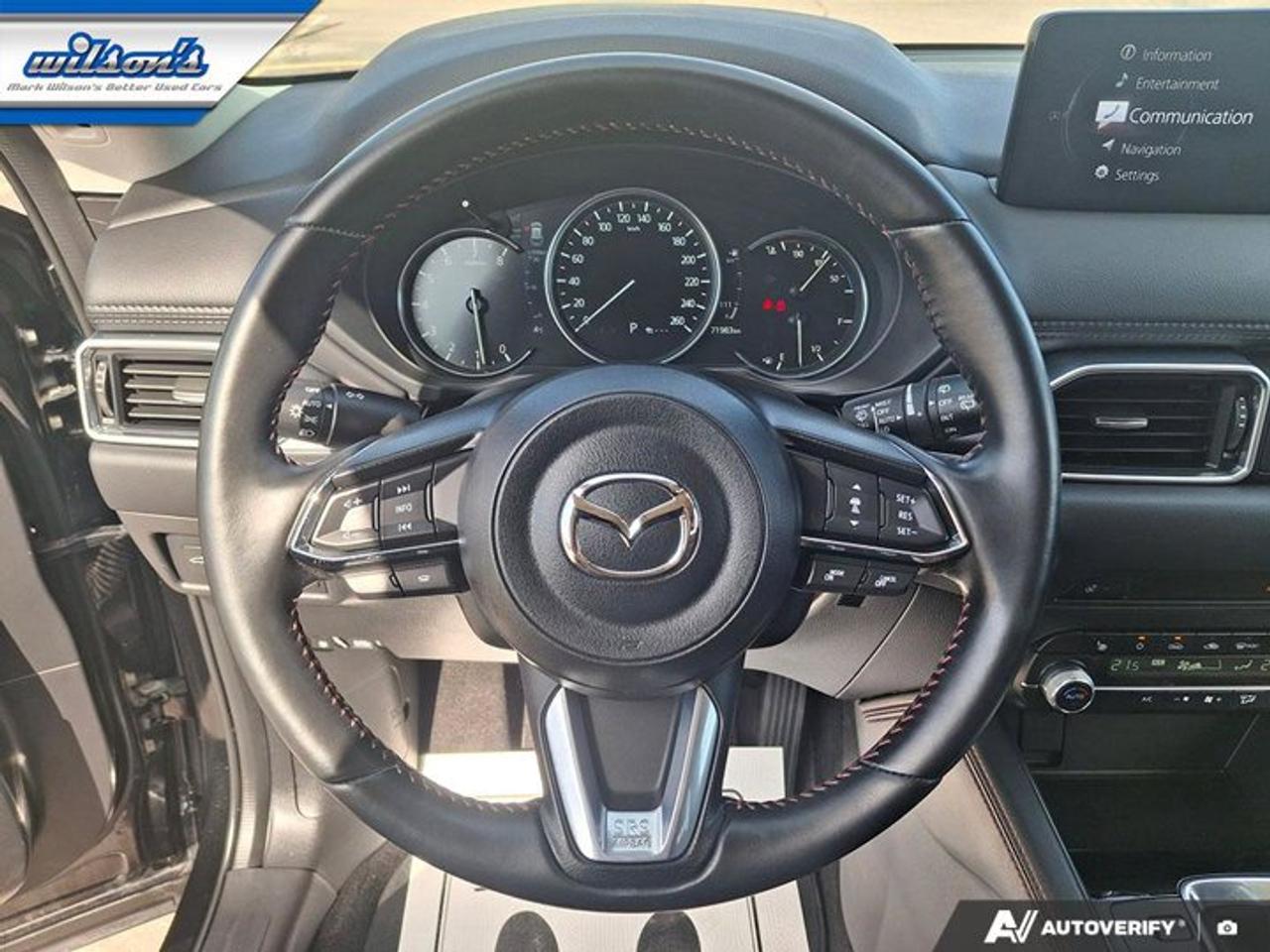 2022 Mazda CX-5 Kuro AWD | Red Leather | Sunroof | Heated Wheel + Seats | Adaptive Cruise | Rear Camera | and More ! Photo