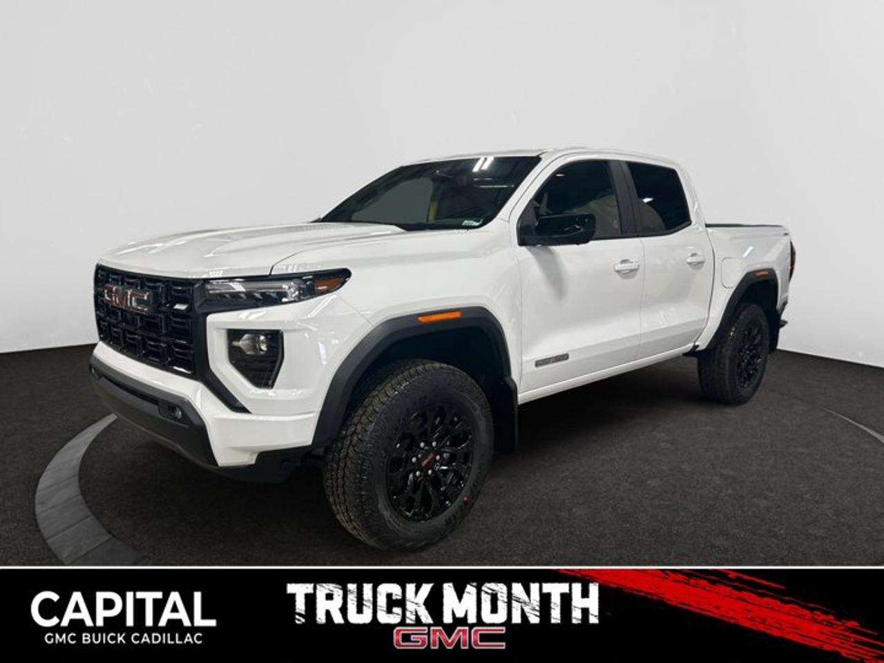 This 2026 GMC Canyon in Summit White is equipped with 4WD and Turbocharged Gas I4 2.7L/ engine.The GMC Canyon might be midsize, but its fully premium. Designed for easy access, an available easy lift and lower tailgate allows for smooth operation, while an integrated corner-step rear bumper provides efficient access to the truck bed and your cargo. Its the little things that set the Canyon apart, like its LED-signature front lighting, chrome grille surrounds and chrome mirror caps and door handles. The Canyon is takes premium comfort to a new level with features such as available soft-touch instrument panel and available heated driver and front passenger seats. The interior is also engineered to give you and your passengers an exceptional level of quiet, from noise-reducing innovations to triple door seals. This truck offers an engine lineup that delivers power and efficiency. This baby has 308 horsepower and can tow up to 3493 KG (7700 LB.). Intelligent control features, including traction control, trailer sway and hill descent control, available automatic rear locking differential, brake rotors and integrated trailer brake controller and diesel exhaust brake, to help you stay confidently in command no matter what you may be hauling or trailering. The Canyon provides intelligently placed controls and driver-centric features to keep you in touch, in charge and connected on the road, from available built-in Wi-Fi, an infotainment system with navigation and a rear-vision camera, to power outlets, rear seat reminders and access to the myGMC app. Youll also find state-of-the-art safety to help enhance your awareness of the road and surrounding vehicles, such as available forward collision alert, and more.Check out this vehicles pictures, features, options and specs, and let us know if you have any questions. Helping find the perfect vehicle FOR YOU is our only priority.P.S...Sometimes texting is easier. Text (or call) 306-801-9090 for fast answers at your fingertips!Dealer License #914248Disclaimer: All prices are plus taxes & fees. See dealer for Details. Dealer Permit # 914248 See dealer for Details.