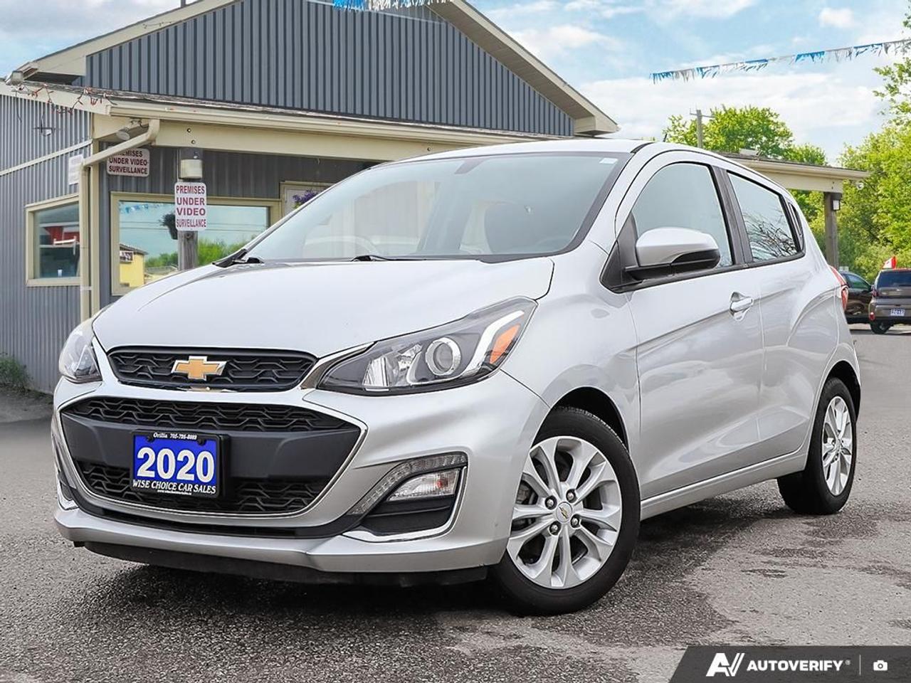 <p>Looking for a zippy and efficient ride perfect for navigating city streets? Check out this used 2020 Chevrolet Spark LT, now available at Auto Choice Sales! This stylish silver sedan offers a fantastic combination of practicality and modern features, all wrapped up in a compact package thats easy to park and fun to drive. With only 97,015km on the odometer, this Spark is ready for many more adventures.</p><p>Step inside and youll find a comfortable charcoal interior ready to go. Powered by an efficient 1.4L I4 engine and a smooth CVT transmission, this Spark is designed to save you money at the pump. Dont miss out on this fantastic opportunity to own a reliable and feature-packed compact car. Visit Auto Choice Sales today to experience the Spark difference!</p><p>Here are 5 features that make this Spark a standout:</p><ul><li><strong>Low KMs:</strong> This Spark has been gently driven and is ready for miles of future adventures.</li><li><strong>Rear-View Camera:</strong> Makes parking and maneuvering in tight spots a breeze, adding an extra layer of safety.</li><li><strong>Bluetooth Connectivity:</strong> Seamlessly connect your phone for hands-free calling and audio streaming.</li><li><strong>USB Port:</strong> Keep your devices charged and entertained on the go.</li><li><strong>Fuel-Efficient Engine:</strong> Save money on gas while enjoying the freedom of the road.</li></ul><p><strong><em>Powered by AutoIntelligence&trade;</em></strong> Vehicle information has been generated using artificial intelligence and is provided for informational purposes only. While efforts are made to ensure accuracy, please confirm all details directly with the dealer.</p>