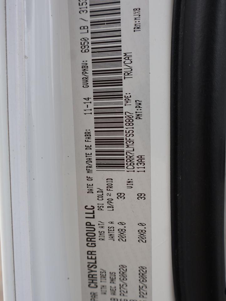 2015 RAM 1500 BIG HORN DIESEL CREW 4WD CERTIFIED *ACCIDENT FREE*DODGE MAINTAIN*  CAMERA BLUETOOTH HEATED SEATS/STEERING RUNNING BOARDS CRUISE ALLOYS Photo