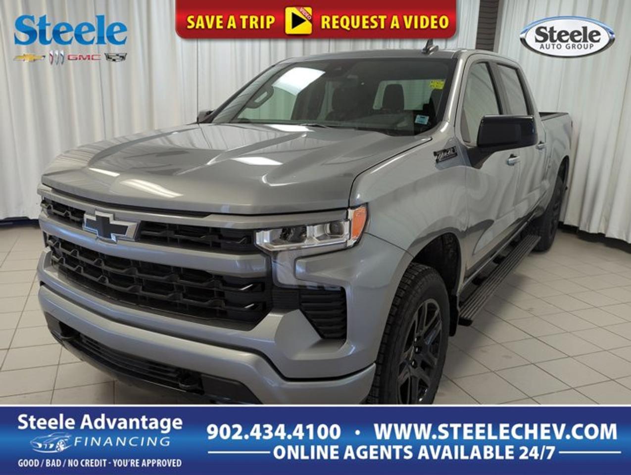 Built for drivers who want full-size truck strength with bold road presence, this 2026 Chevrolet Silverado 1500 RST in Grey is ready for work, travel, and daily driving in Dartmouth. This four-door pickup pairs a 5.3-litre gas V8 with automatic transmission and four-wheel drive for strong capability in changing Atlantic Canadian conditions.With its Black interior and confident stance, the 2026 Chevrolet Silverado 1500 RST delivers a smart mix of power, comfort, and practical truck utility. The Off-Road Suspension adds extra confidence on rougher terrain, while paddle shifters bring more driver control when road and load demands change.FEATURES OF THE Silverado 1500 RSTBold RST styling with body-colour accents5.3-litre V8 power for strong responseAutomatic transmission with steering paddle shiftersFour-wheel drive for all-season tractionTRUCK FEATURESFour-wheel drive for changing road conditionsOff-Road Suspension improves rough surface controlSpare tire adds practical roadside readinessFull-size pickup design supports versatile useADVANCED SAFETY FEATURESFour-wheel drive adds traction on slick roadsStrong truck structure supports confident drivingSpare tire helps during roadside emergenciesFour-door layout improves daily practicalityPERFORMANCE AND EFFICIENCY5.3-litre V8 delivers proven truck powerAutomatic transmission supports smooth power deliveryPaddle shifters add hands-on gear controlOff-Road Suspension boosts uneven terrain confidenceCOMFORT AND CONVENIENCEFour full doors ease passenger accessBlack interior offers a clean cabin lookAutomatic transmission simplifies city drivingFull-size cabin suits work and familyTECHNOLOGY AND CONNECTIVITYPaddle shifters provide responsive manual-style controlDriver-focused layout supports easy operationClear cabin design keeps essentials accessibleModern truck setup suits everyday drivingCARGO SPACEPickup bed supports gear and suppliesFull-size truck design boosts hauling flexibilityCabin space complements daily utility needsSpare tire supports longer trip readinessWHAT OTHER OWNERS LIKEStrong V8 performance for towing confidenceFour-wheel drive for winter road assuranceComfortable cabin for daily truck useOff-road ability for added versatilityThe 2026 Chevrolet Silverado 1500 RST is a strong choice for drivers who need real truck capability without giving up comfort or style. Its Grey exterior gives it a clean, modern look, while the Black interior keeps the cabin simple and functional. This is a pickup that feels ready for a busy week, a long highway run, or a weekend escape.The 5.3-litre gas V8 is well known for delivering the kind of power truck buyers want. It offers solid response for merging, passing, and carrying heavier loads, while the automatic transmission helps keep every drive smooth and easy. In the 2026 Chevrolet Silverado 1500 RST, the added paddle shifters give the driver another level of control when the road gets more demanding.For drivers in Dartmouth and across Nova Scotia, four-wheel drive is a major advantage. Rain, snow, slush, and gravel roads can all become part of the routine, and this truck is equipped to handle those changes with confidence. The Off-Road Suspension also helps the 2026 Chevrolet Silverado 1500 RST stay composed when surfaces become rough or uneven.Practical details matter in a truck, and this one includes a spare tire for added peace of mind on longer trips or busy workdays. The four-door configuration also makes this pickup easier to live with every day, giving passengers better access and making the cabin more useful for both personal and jobsite needs.At Steele Chevrolet Buick GMC in Dartmouth, this 2026 Chevrolet Silverado 1500 RST stands out as a full-size truck with the power, traction, and everyday usefulness many drivers want. It is a smart option for anyone shopping for a capable Chevrolet pickup with proven V8 performance and a well-rounded design.This 2026 Chevrolet Silverado 1500 RSTs VIN is: 1GCUKEED7TZ295750.