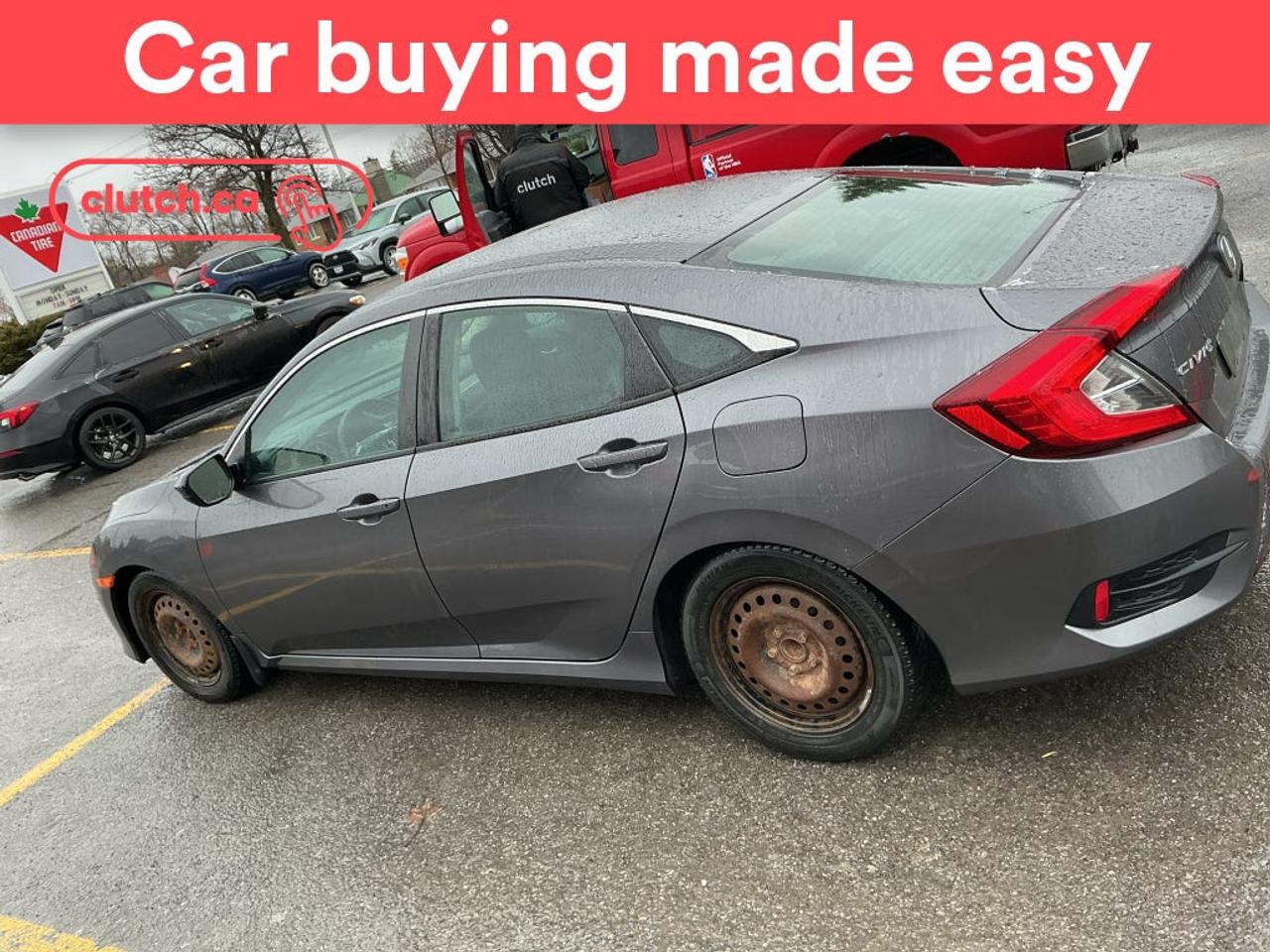 Front Heated Seats, Climate Control, Bluetooth Music and more!<br> <br>Clutch is the largest online used car retailer in Canada, delivering a seamless, hassle-free car-buying experience to drivers everywhere. Shop thousands of used cars online, get the right one delivered to your door, and enjoy peace of mind with our 10-Day Money-Back Guarantee. How sweet is that? To learn more, visit clutch.ca.<br> <br>The top features for this car include:<br> <br>Brake Assist<br>Front Heated Seats<br>Climate Control<br>Bluetooth Music<br>Touchscreen Display<br>Cruise Control<br>12V Outlet<br>Hands Free Device Connectivity<br>Apple CarPlay<br>Android Auto<br>USB Input<br>Keyless Entry<br>Hill Assistance<br>Rear View Camera<br> <br>Seamless home delivery - Delivery to your door in a matter of days. Available on select packages.<br> <br>Try it out for 10 days - If you do not like it, we will take it back. <br> <br>Quality assured - All cars go through our rigorous 210-point inspection and reconditioning process.<br> <br>Peace of mind - Warranty and protection plans available.<br> <br>Haggle-free - No haggling or hard sells.<br> <br>100% Transparency - Full inspection reports on every car, including high-res photography and a free Carfax report.<br> <br>Listed price is for cash purchase only and does not include taxes, Shipping Fees (if applicable), Delivery Fees (if applicable), government licensing fees.<br> <br>Stock # 92193